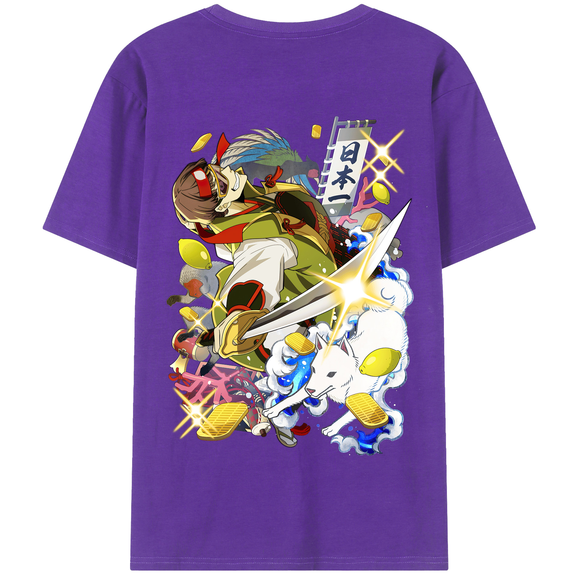 （画像用） 文豪ストレイドッグス Bungo Stray Dogs 綿100％半袖Tシャツ（背面プリント）