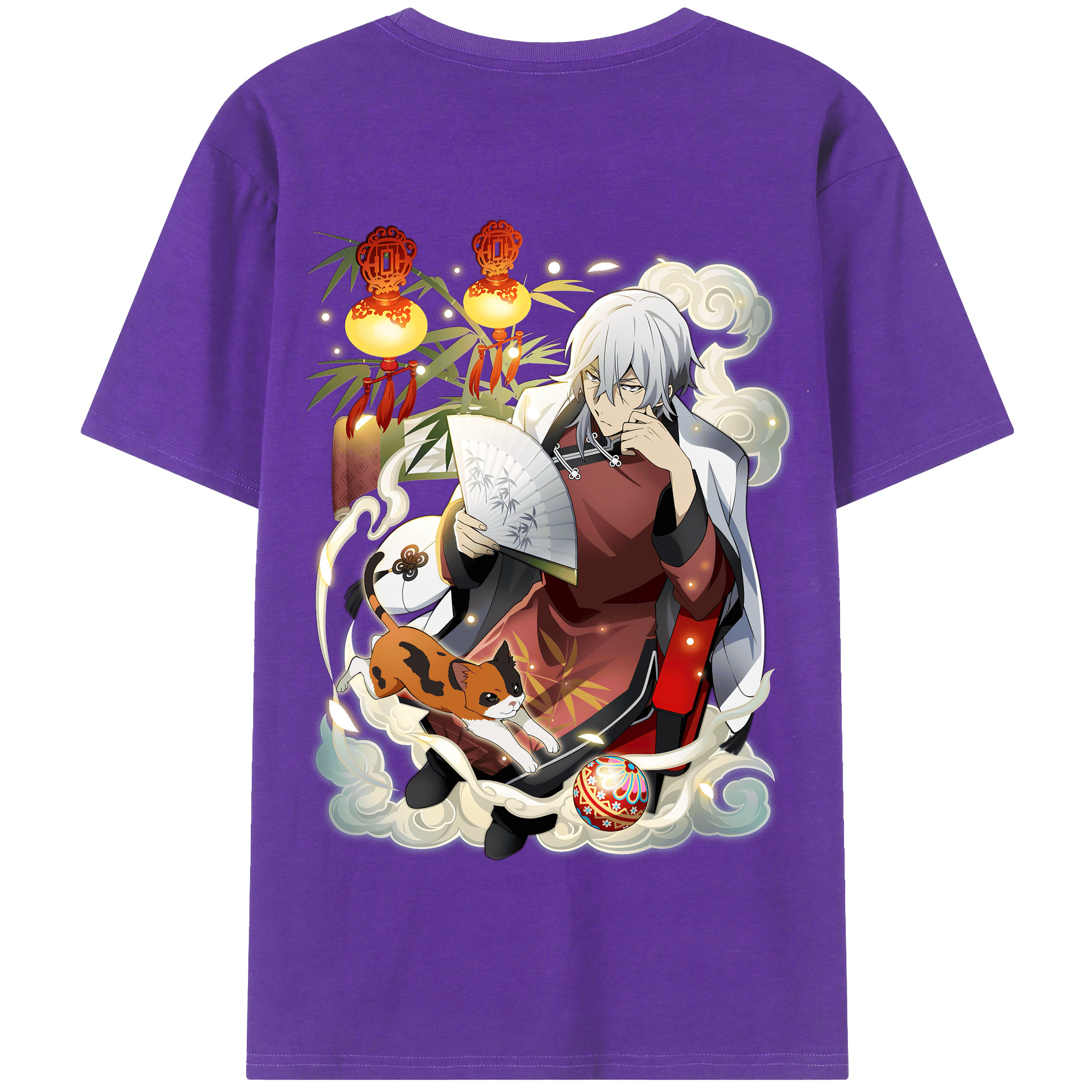 （画像用） 文豪ストレイドッグス Bungo Stray Dogs 綿100％半袖Tシャツ（背面プリント）
