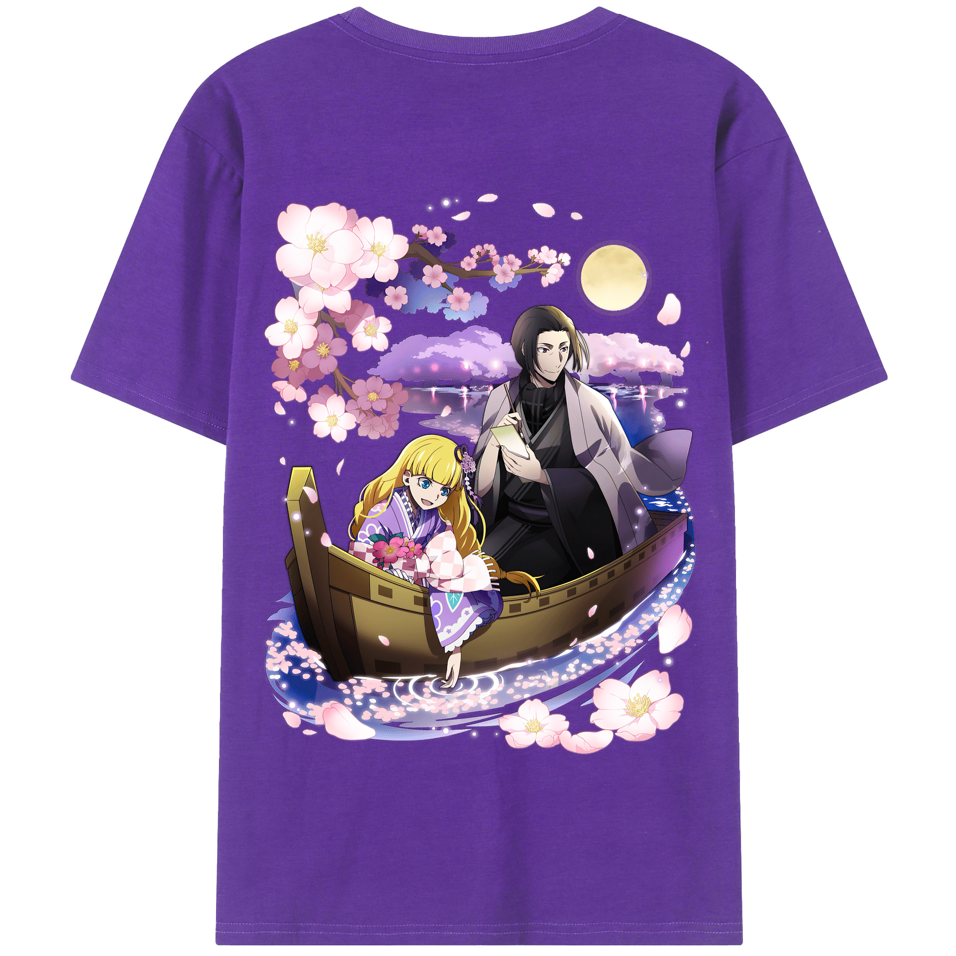 （画像用） 文豪ストレイドッグス Bungo Stray Dogs 綿100％半袖Tシャツ（背面プリント）
