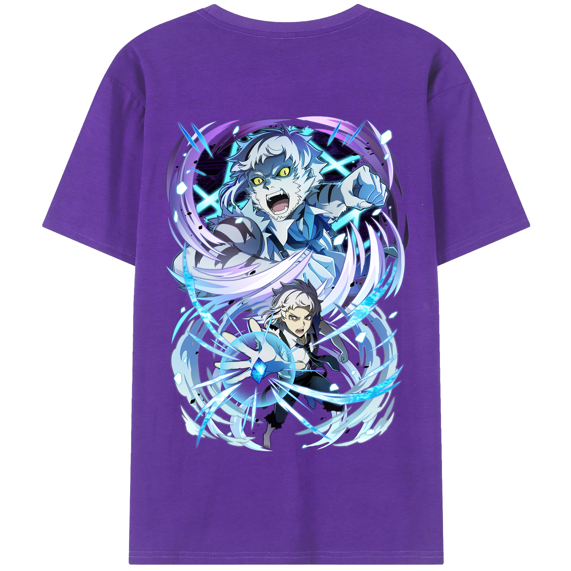 （画像用） 文豪ストレイドッグス Bungo Stray Dogs 綿100％半袖Tシャツ（背面プリント）