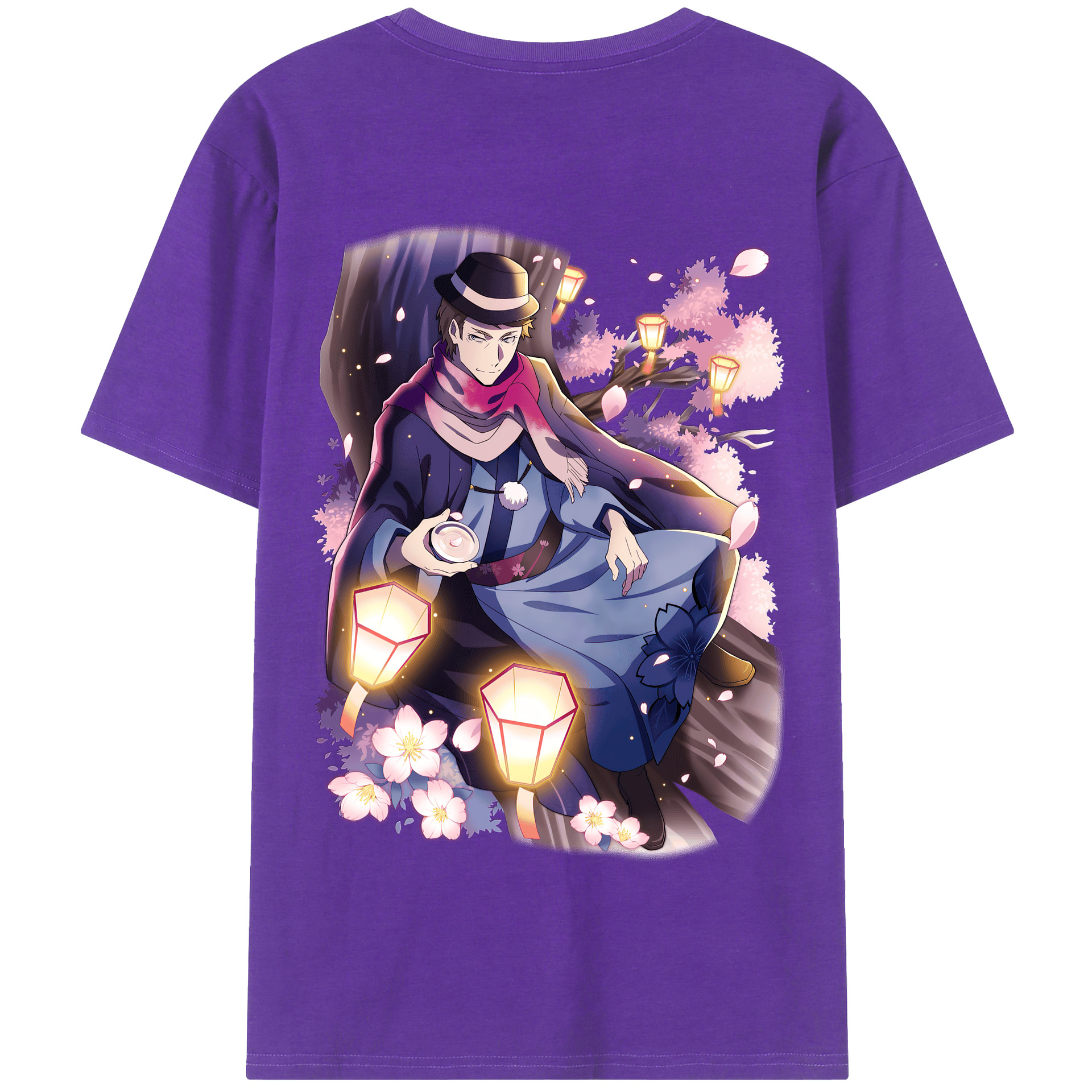 （画像用） 文豪ストレイドッグス Bungo Stray Dogs 綿100％半袖Tシャツ（背面プリント）