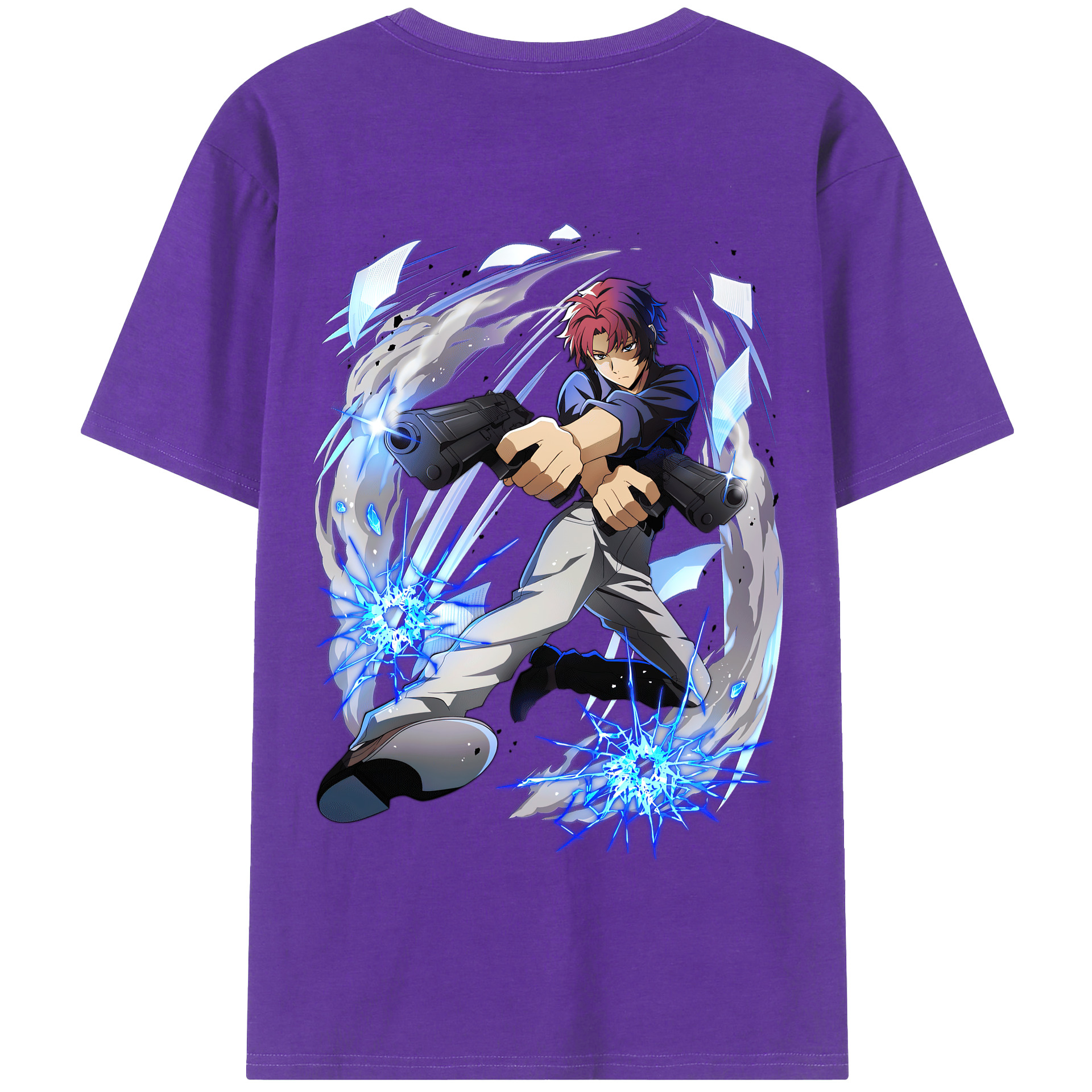 （画像用） 文豪ストレイドッグス Bungo Stray Dogs 綿100％半袖Tシャツ（背面プリント）