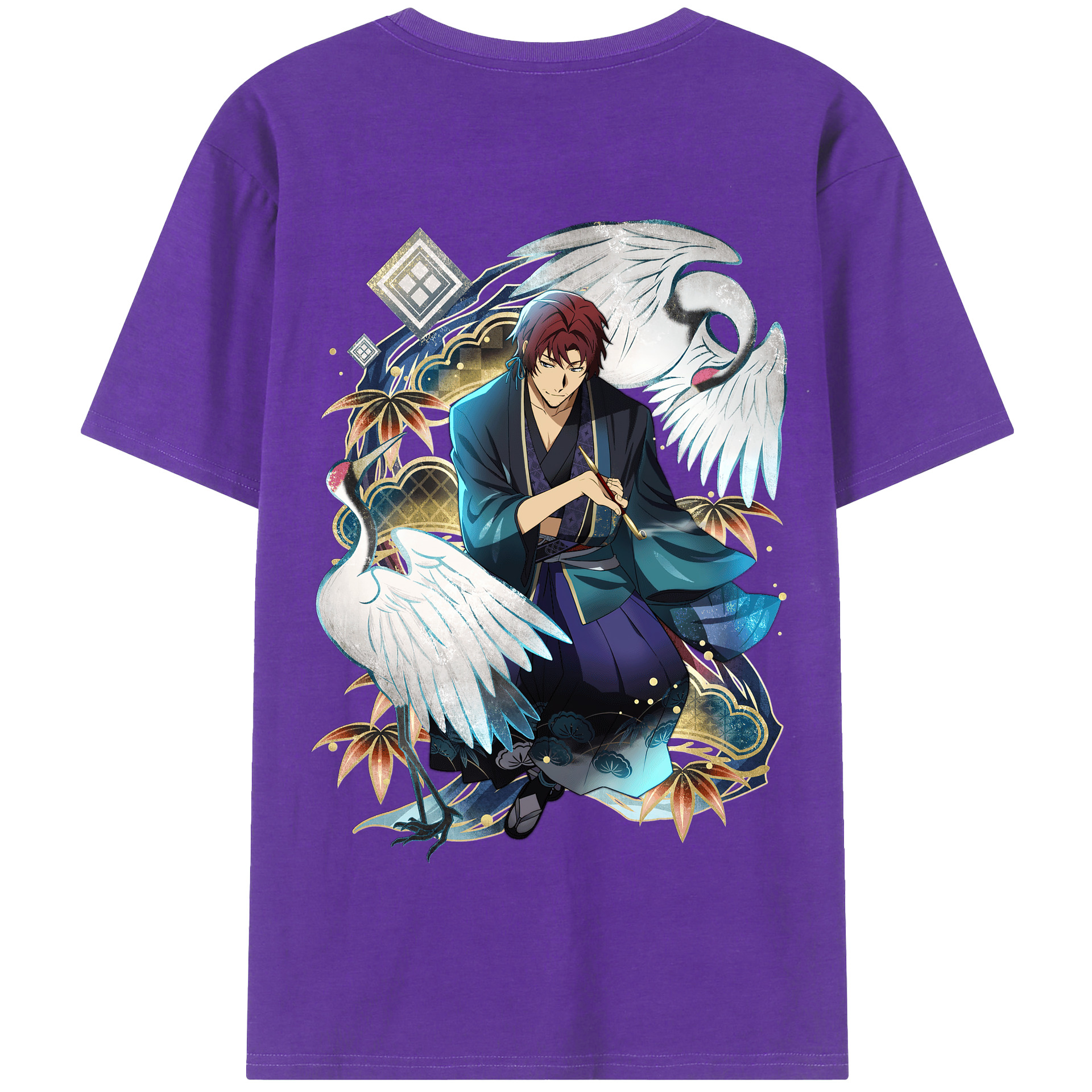 （画像用） 文豪ストレイドッグス Bungo Stray Dogs 綿100％半袖Tシャツ（背面プリント）