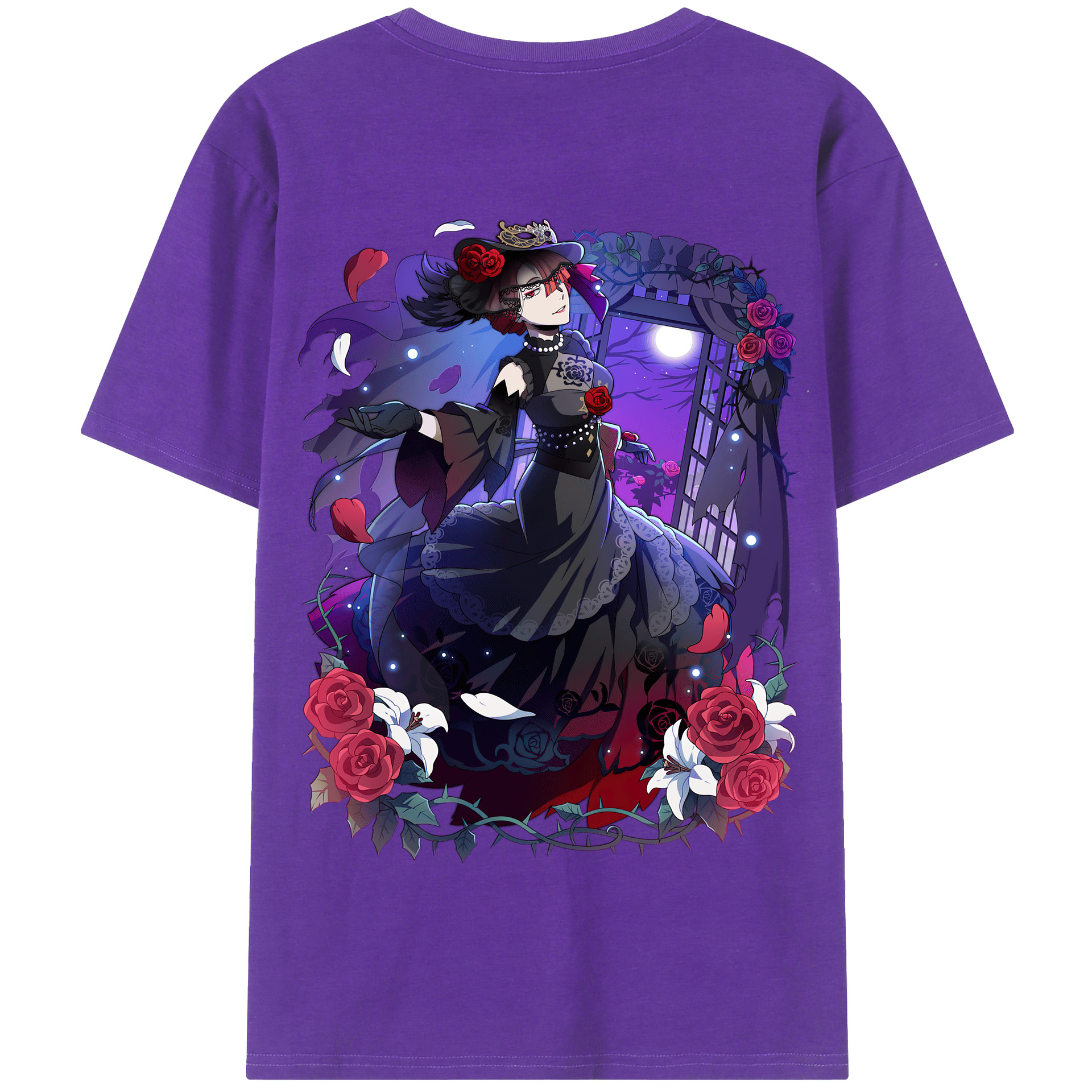 （画像用） 文豪ストレイドッグス Bungo Stray Dogs 綿100％半袖Tシャツ（背面プリント）