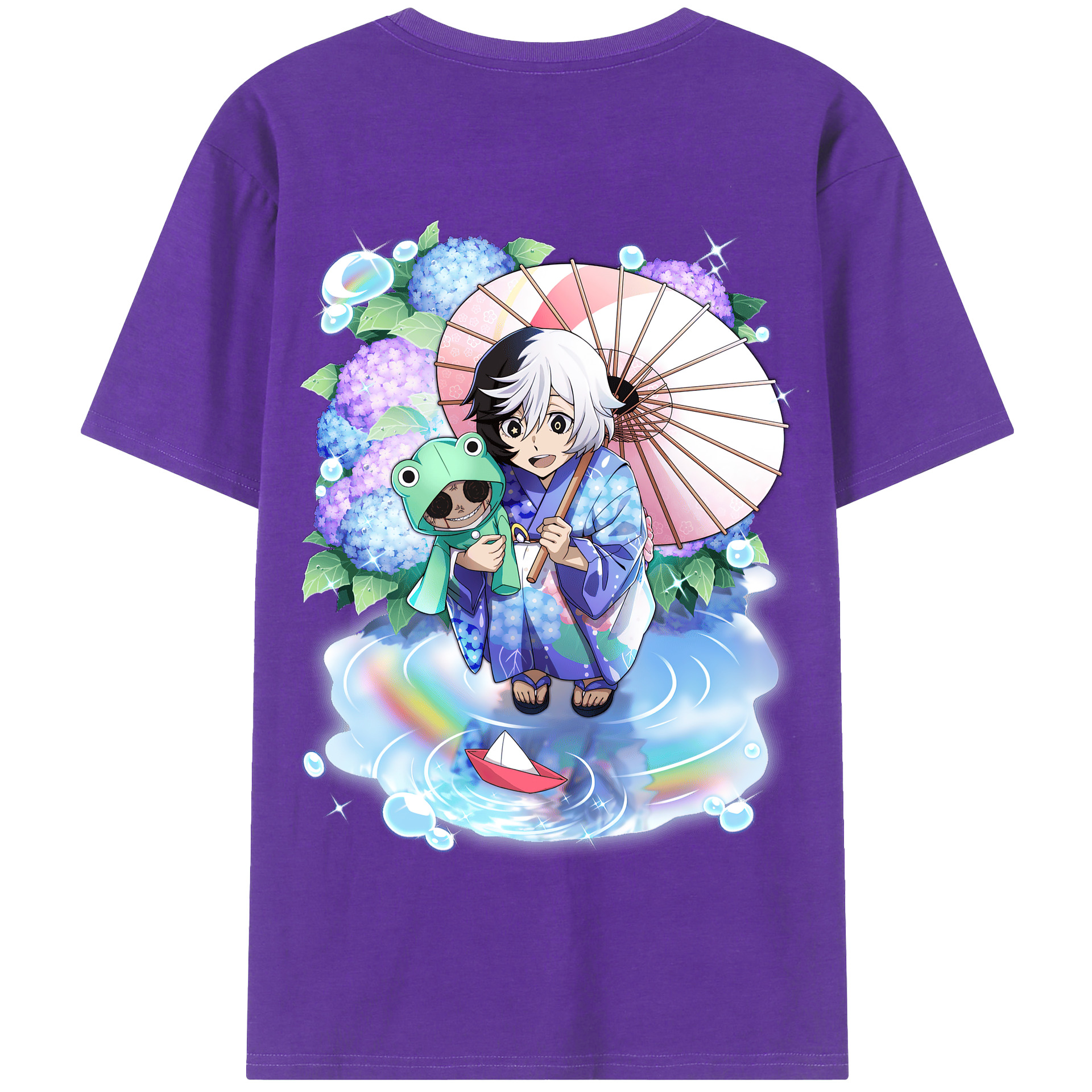 （画像用） 文豪ストレイドッグス Bungo Stray Dogs 綿100％半袖Tシャツ（背面プリント）