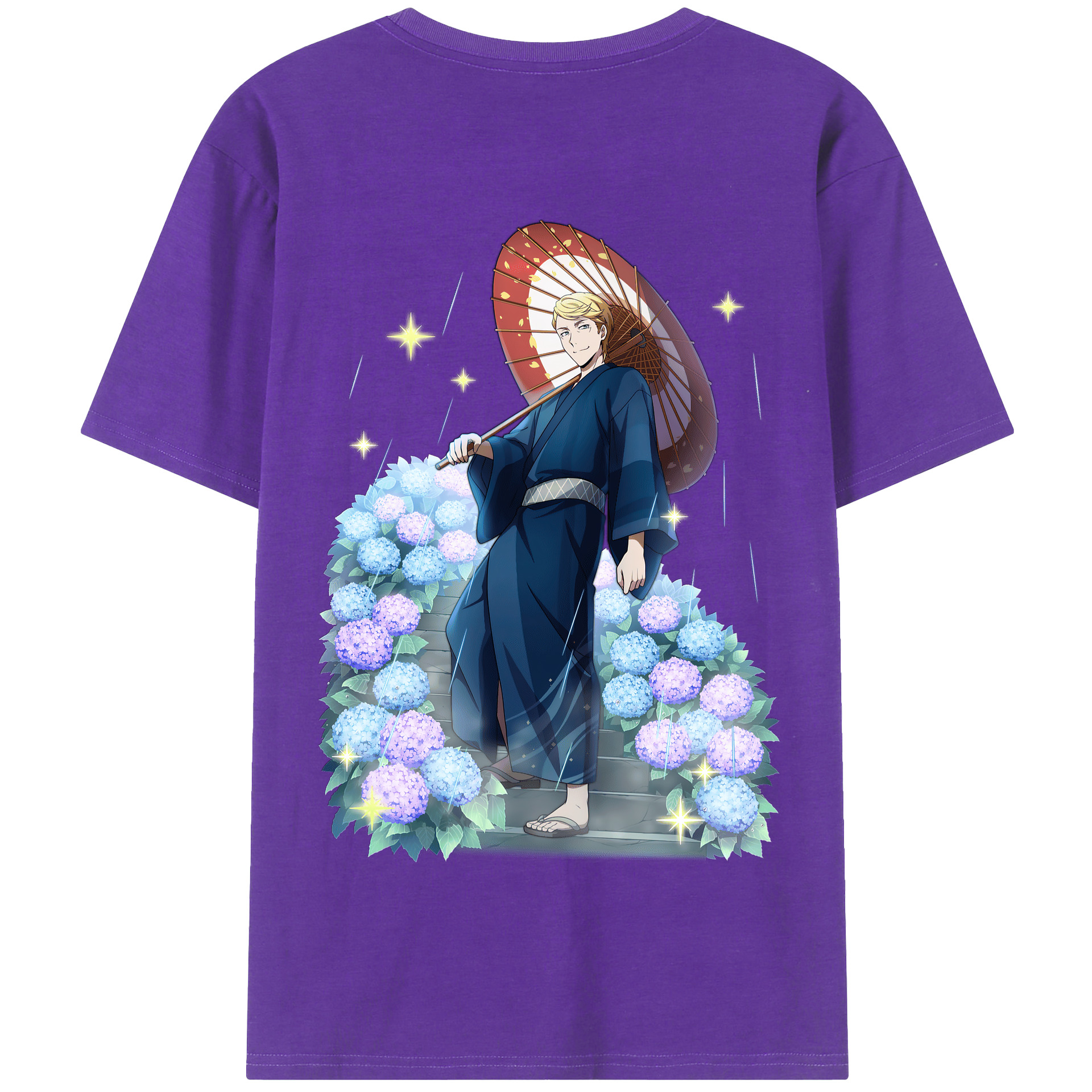 （画像用） 文豪ストレイドッグス Bungo Stray Dogs 綿100％半袖Tシャツ（背面プリント）