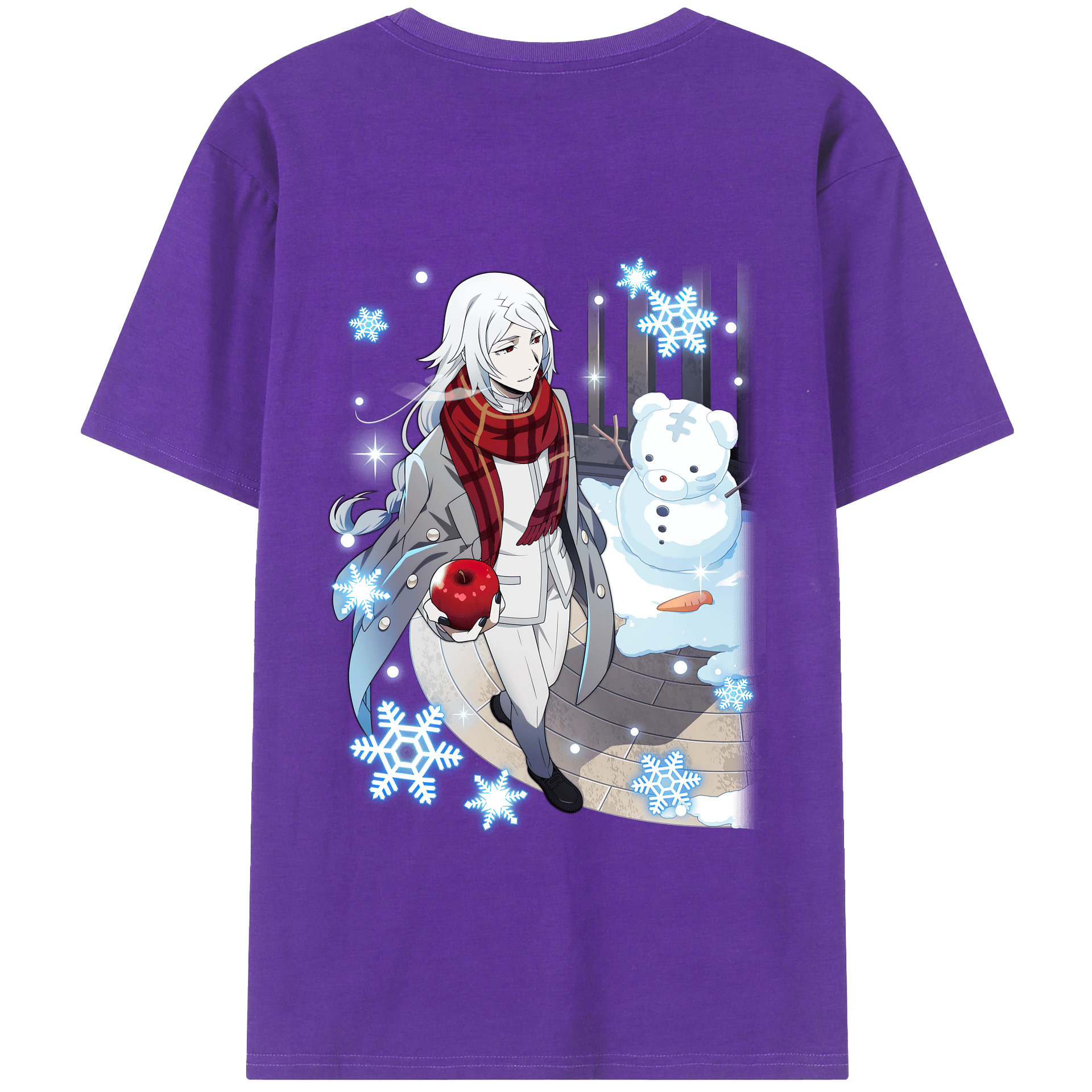 （画像用） 文豪ストレイドッグス Bungo Stray Dogs 綿100％半袖Tシャツ（背面プリント）