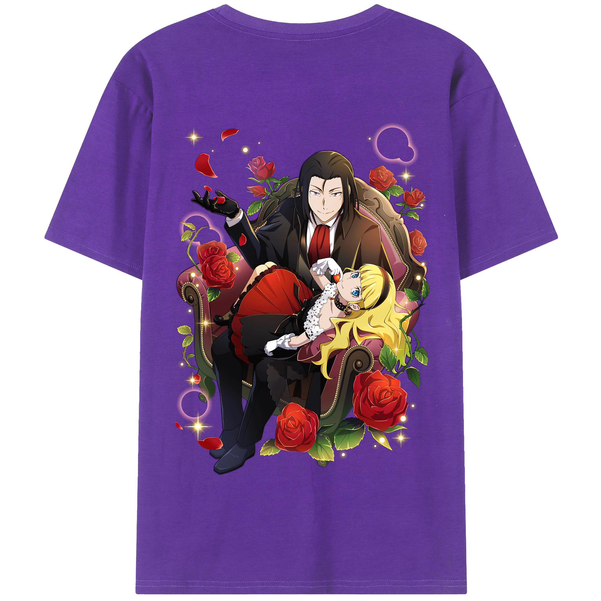 （画像用） 文豪ストレイドッグス Bungo Stray Dogs 綿100％半袖Tシャツ（背面プリント）