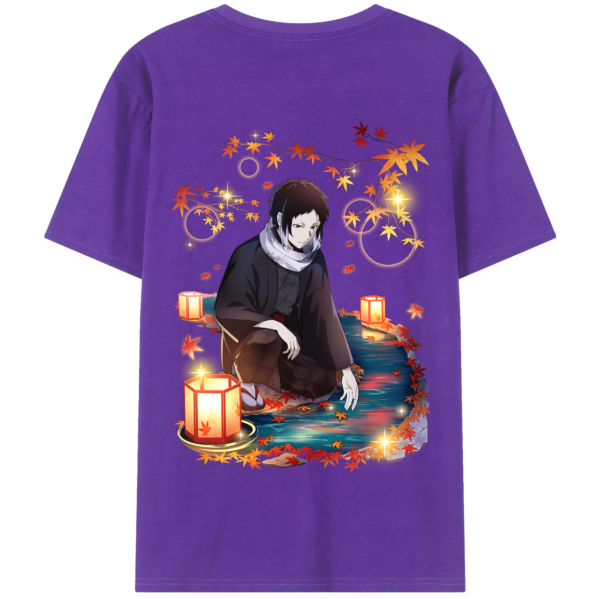（画像用） 文豪ストレイドッグス Bungo Stray Dogs 綿100％半袖Tシャツ（背面プリント）