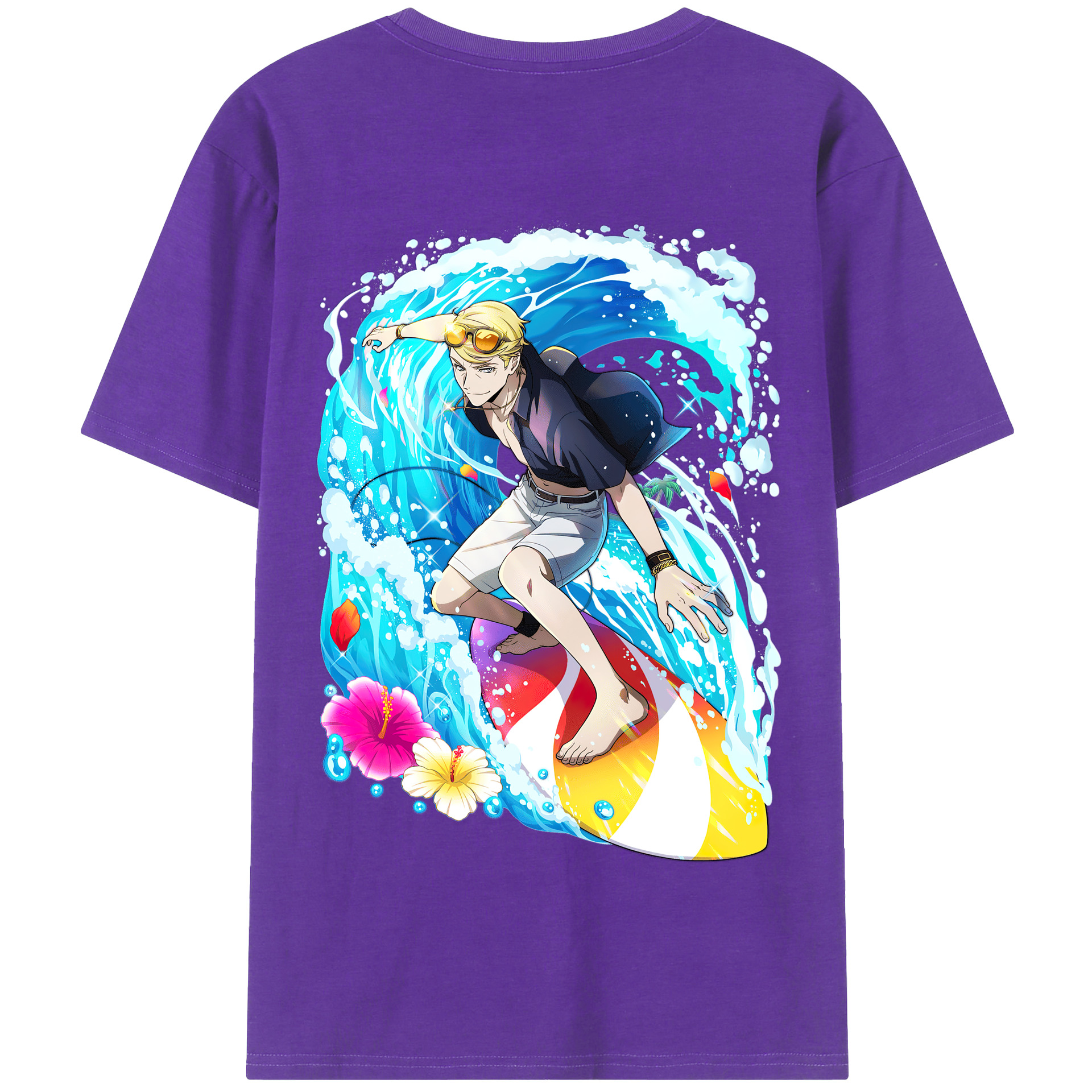（画像用） 文豪ストレイドッグス Bungo Stray Dogs 綿100％半袖Tシャツ（背面プリント）