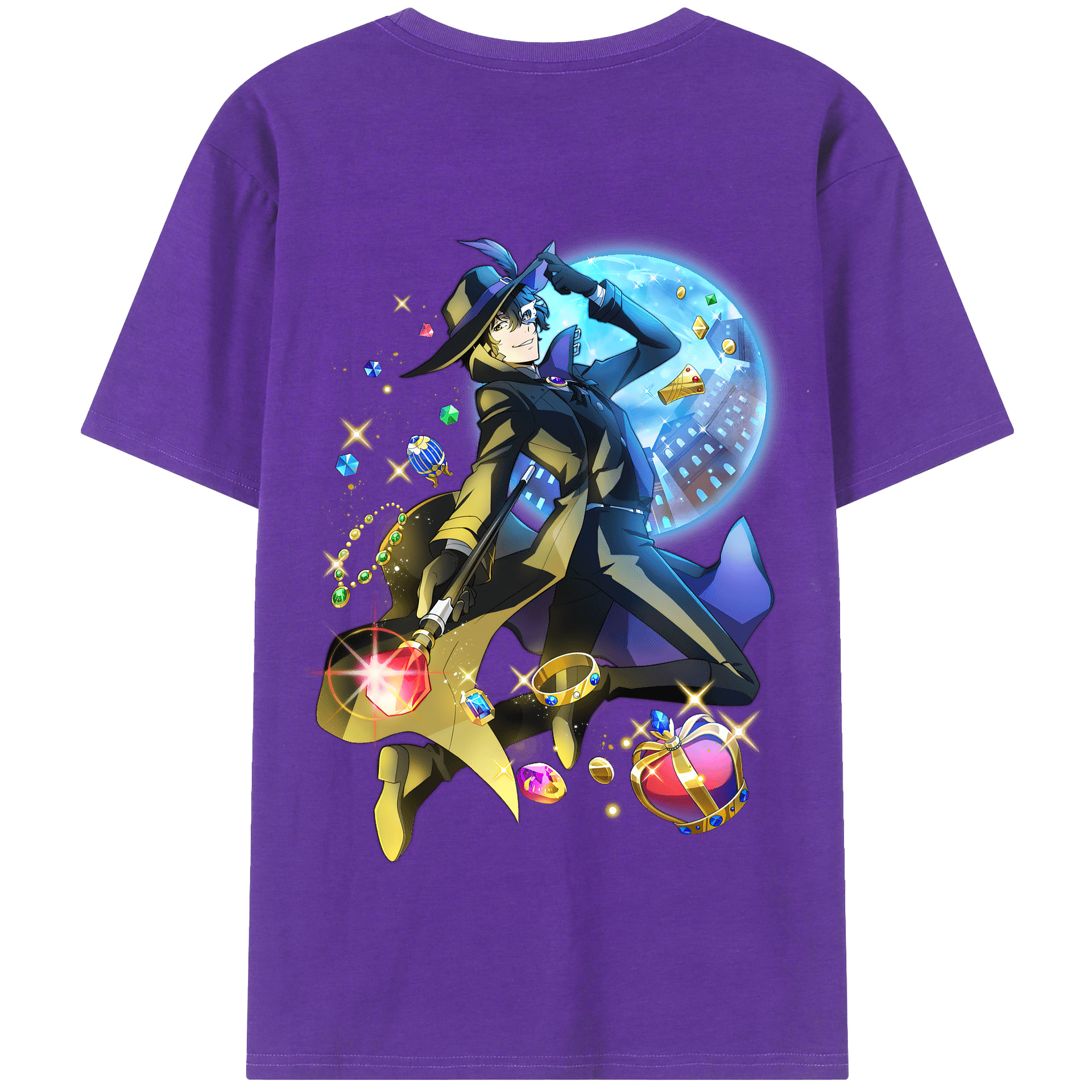 （画像用） 文豪ストレイドッグス Bungo Stray Dogs 綿100％半袖Tシャツ（背面プリント）