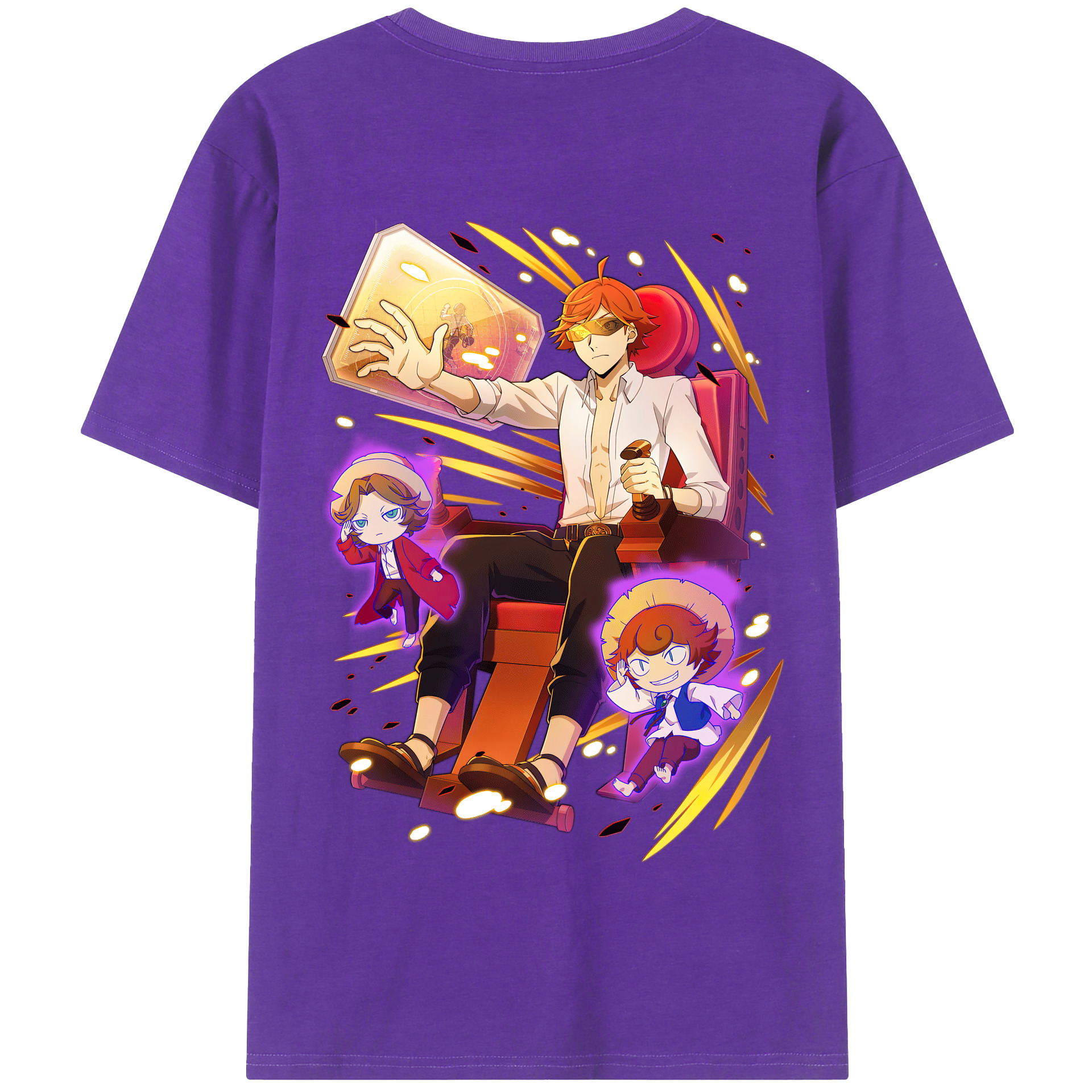 （画像用） 文豪ストレイドッグス Bungo Stray Dogs 綿100％半袖Tシャツ（背面プリント）
