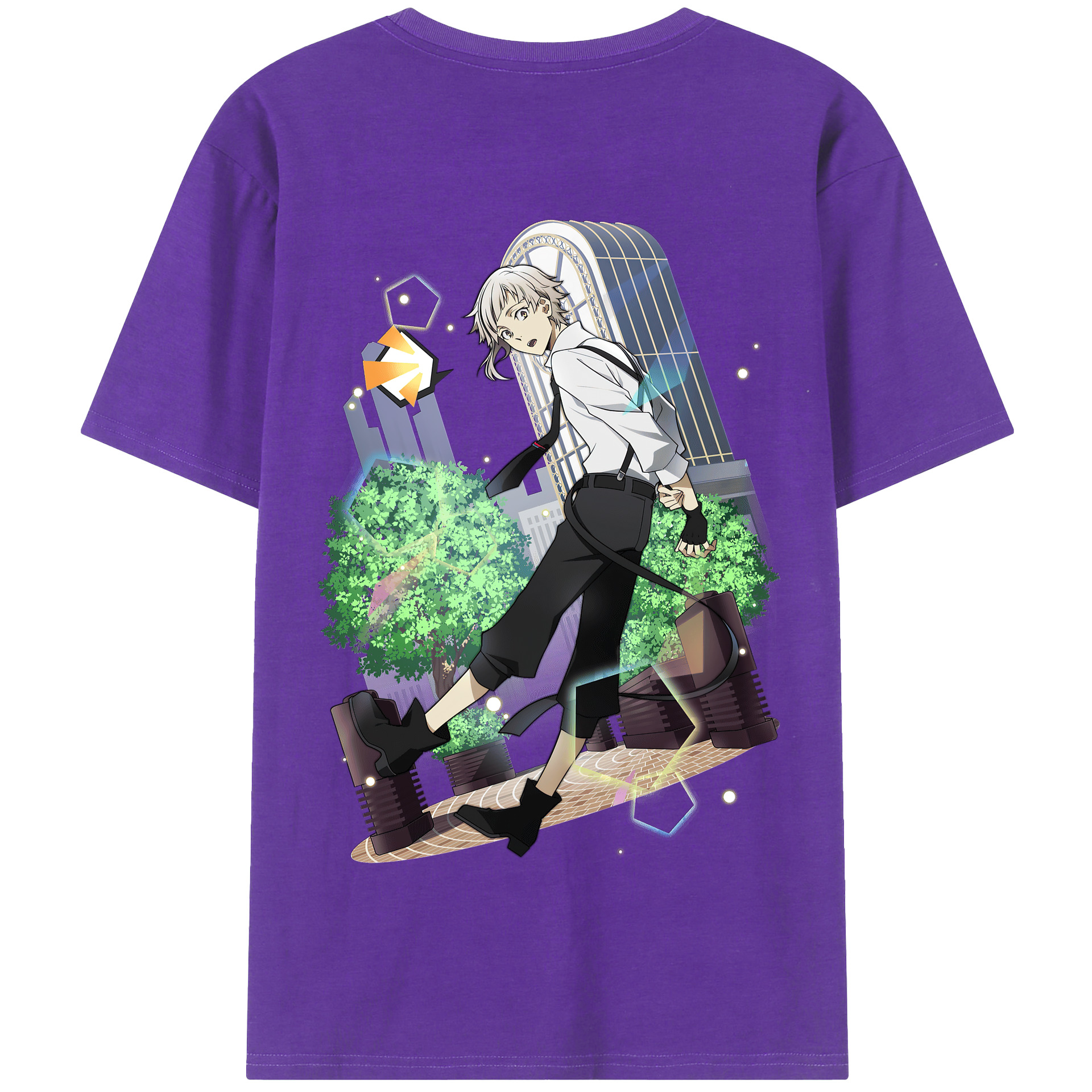 （画像用） 文豪ストレイドッグス Bungo Stray Dogs 綿100％半袖Tシャツ（背面プリント）