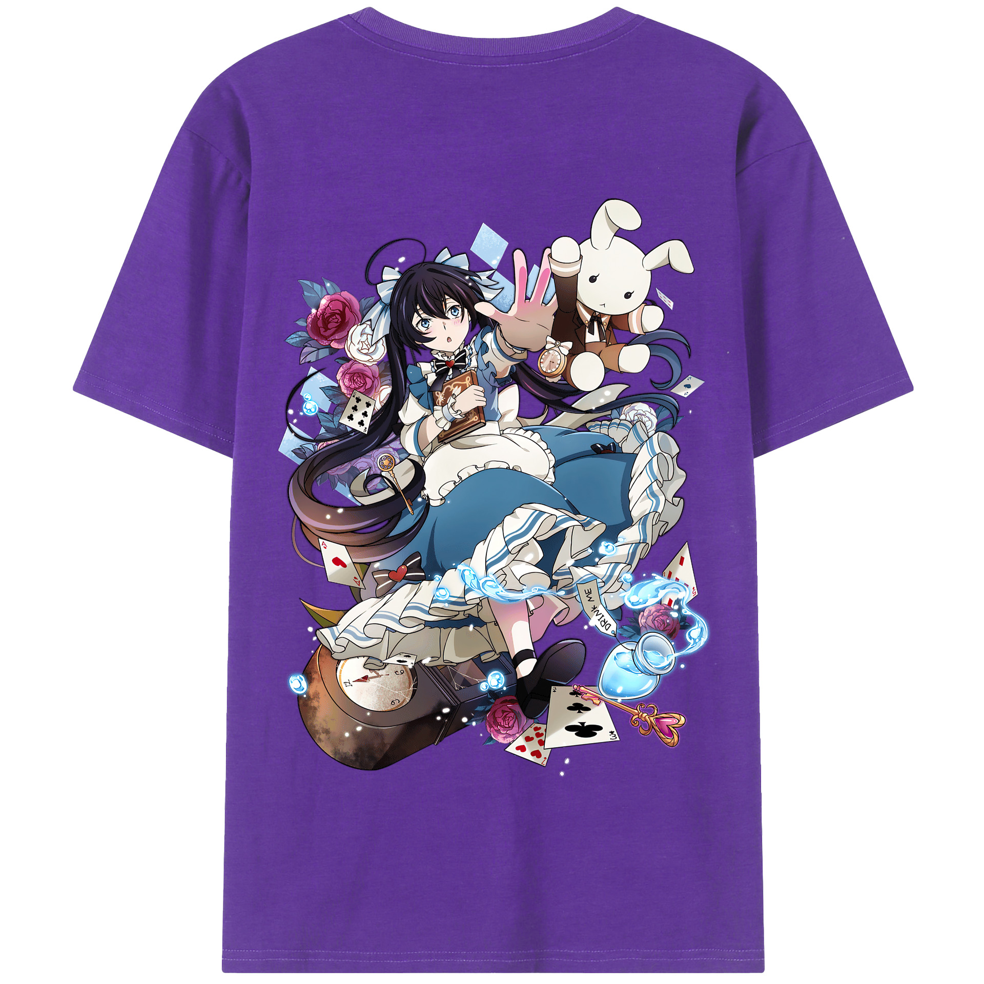 （画像用） 文豪ストレイドッグス Bungo Stray Dogs 綿100％半袖Tシャツ（背面プリント）