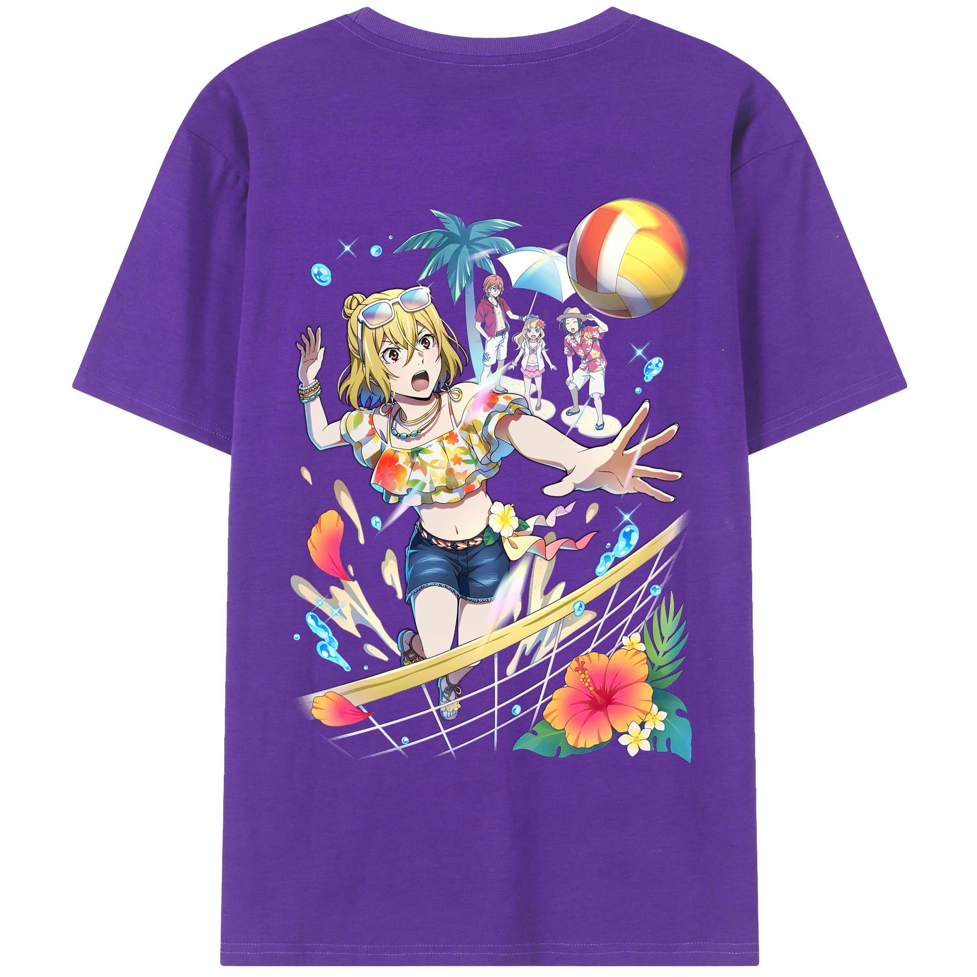 （画像用） 文豪ストレイドッグス Bungo Stray Dogs 綿100％半袖Tシャツ（背面プリント）