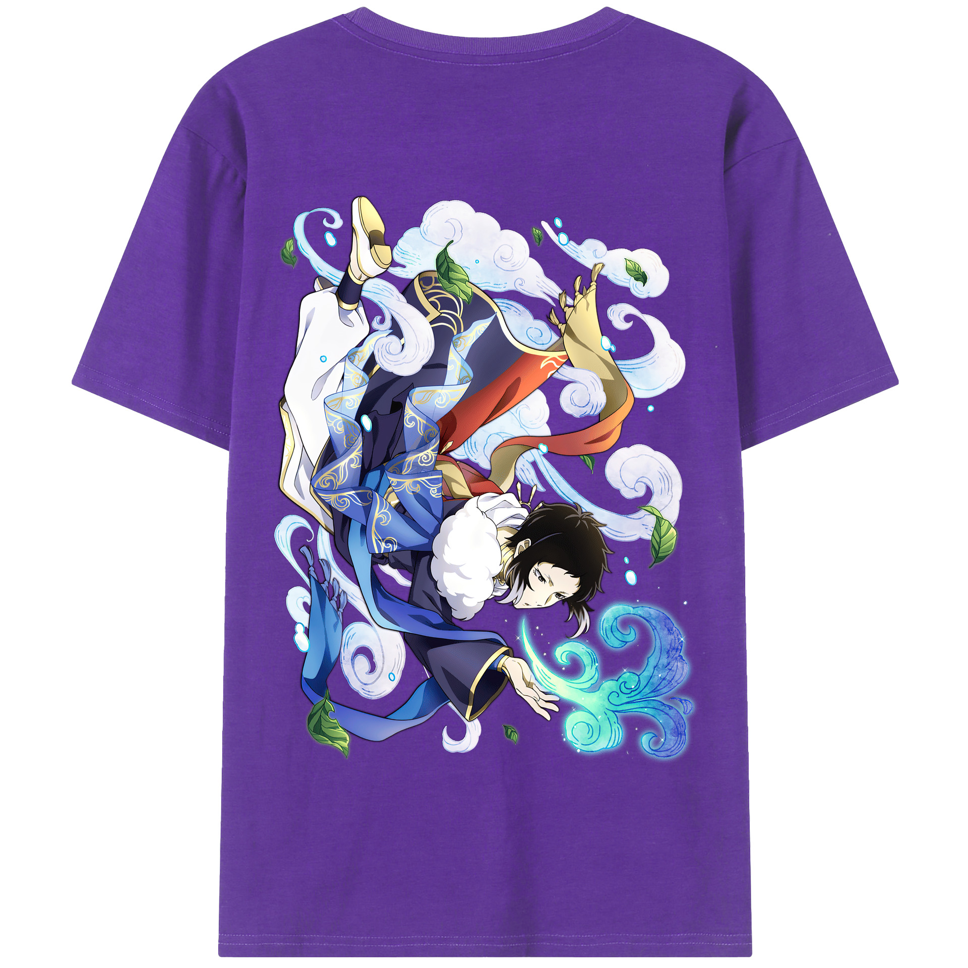 （画像用） 文豪ストレイドッグス Bungo Stray Dogs 綿100％半袖Tシャツ（背面プリント）