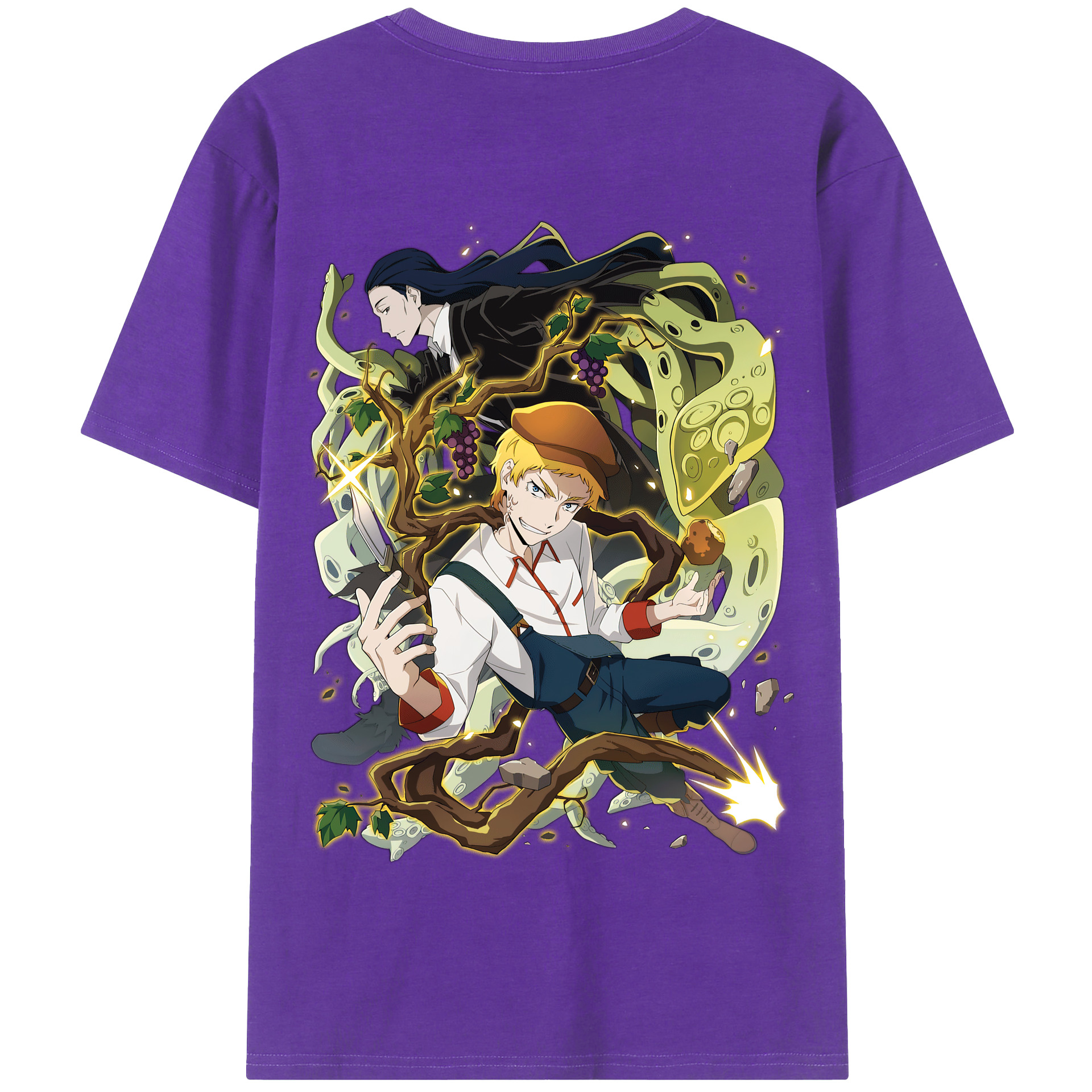 （画像用） 文豪ストレイドッグス Bungo Stray Dogs 綿100％半袖Tシャツ（背面プリント）