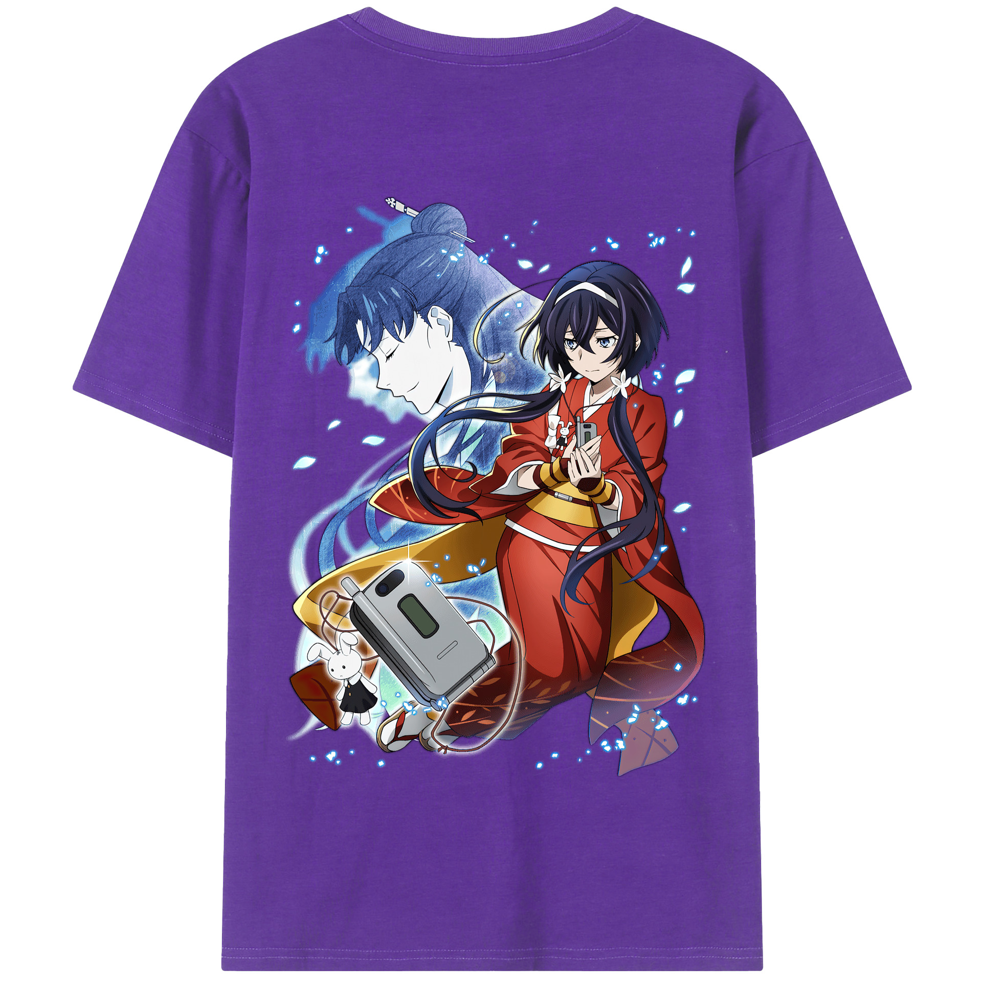 （画像用） 文豪ストレイドッグス Bungo Stray Dogs 綿100％半袖Tシャツ（背面プリント）