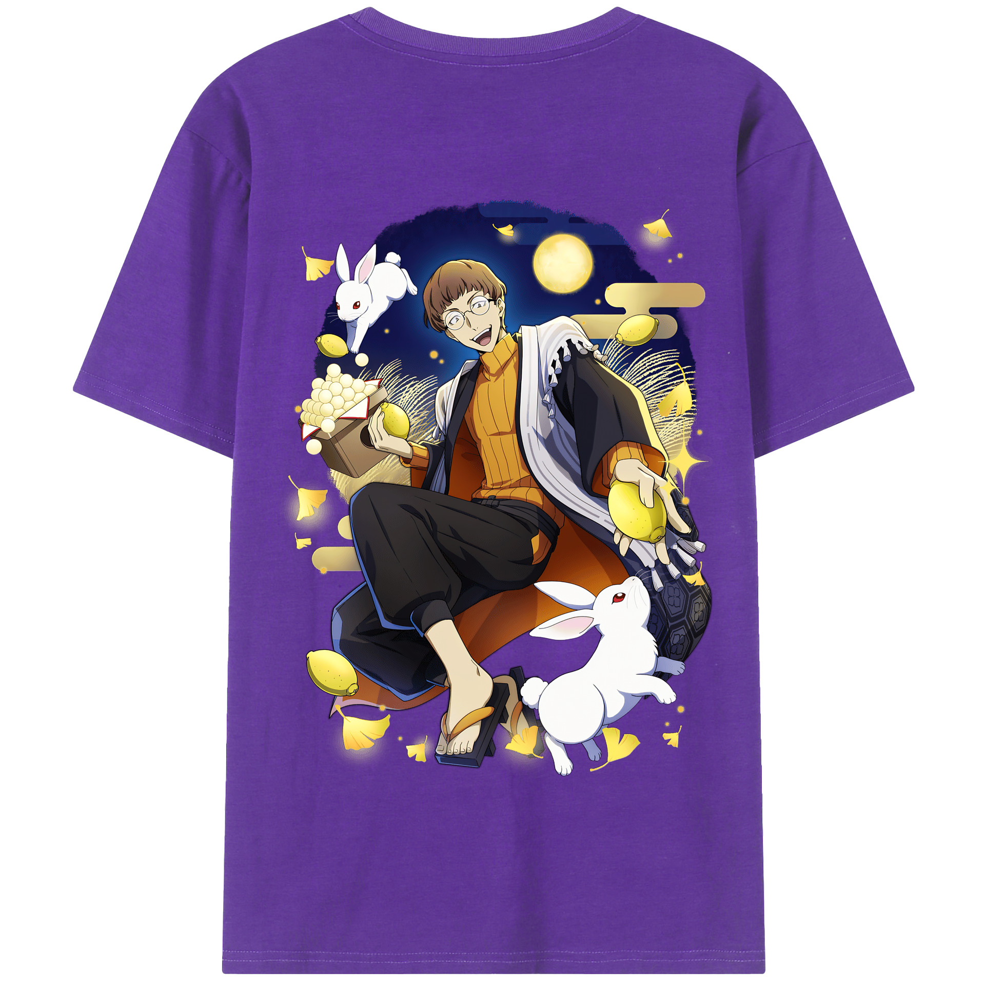 （画像用） 文豪ストレイドッグス Bungo Stray Dogs 綿100％半袖Tシャツ（背面プリント）