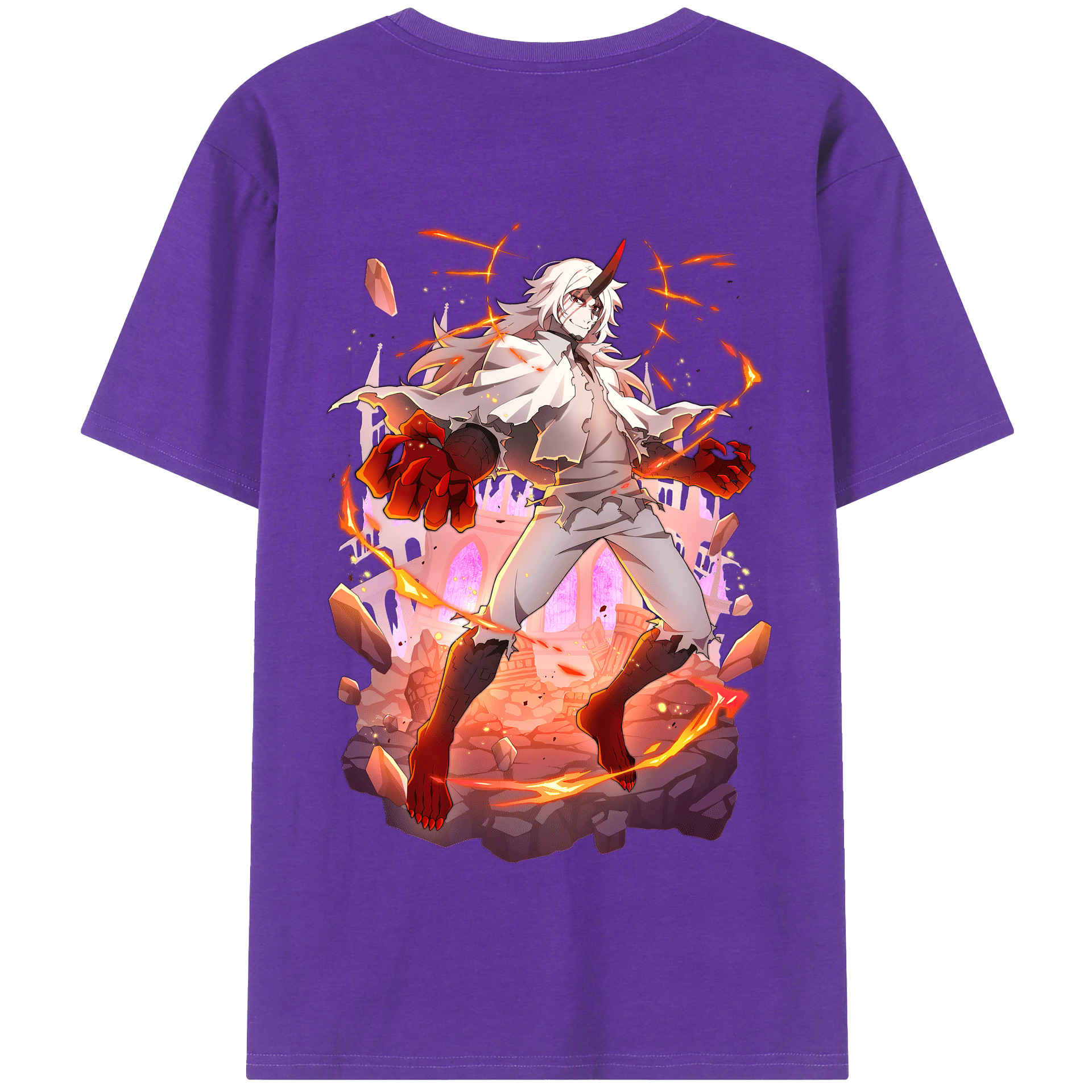 （画像用） 文豪ストレイドッグス Bungo Stray Dogs 綿100％半袖Tシャツ（背面プリント）