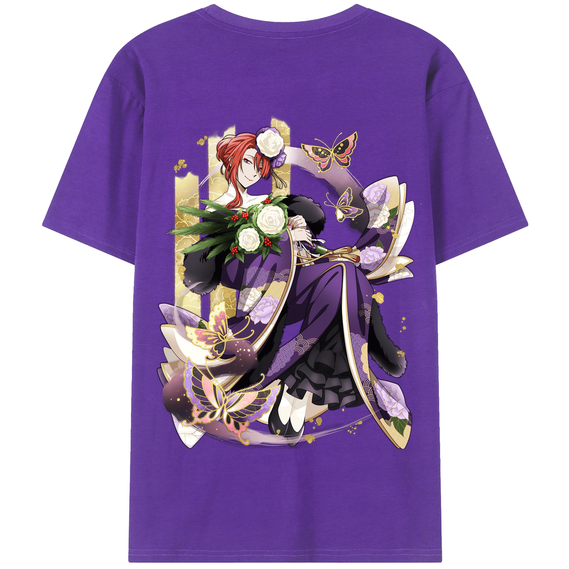 （画像用） 文豪ストレイドッグス Bungo Stray Dogs 綿100％半袖Tシャツ（背面プリント）