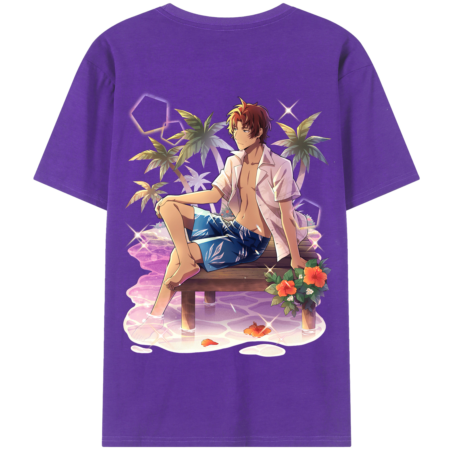 （画像用） 文豪ストレイドッグス Bungo Stray Dogs 綿100％半袖Tシャツ（背面プリント）
