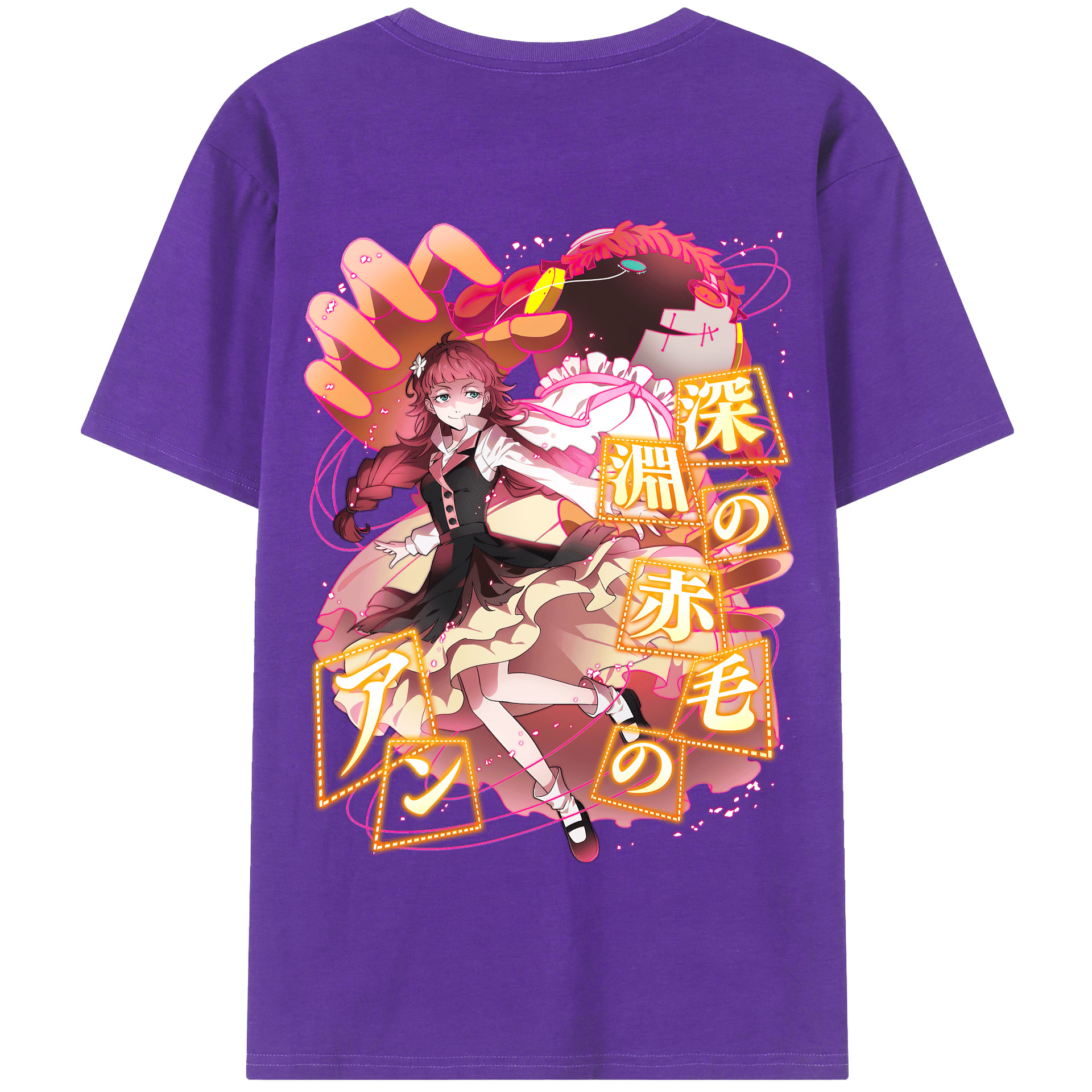 （画像用） 文豪ストレイドッグス Bungo Stray Dogs 綿100％半袖Tシャツ（背面プリント）
