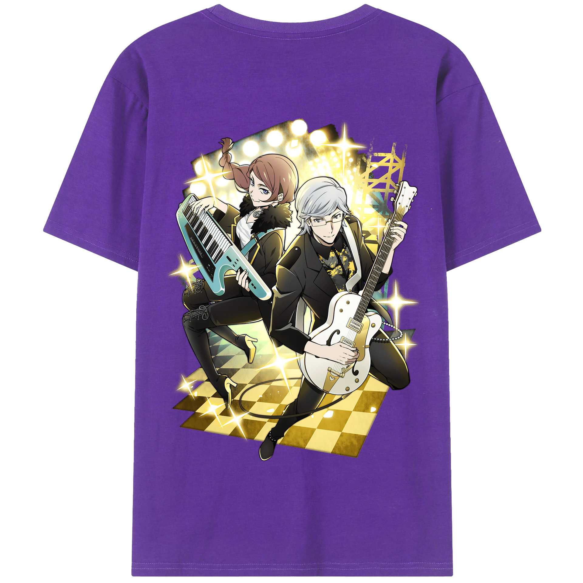 （画像用） 文豪ストレイドッグス Bungo Stray Dogs 綿100％半袖Tシャツ（背面プリント）