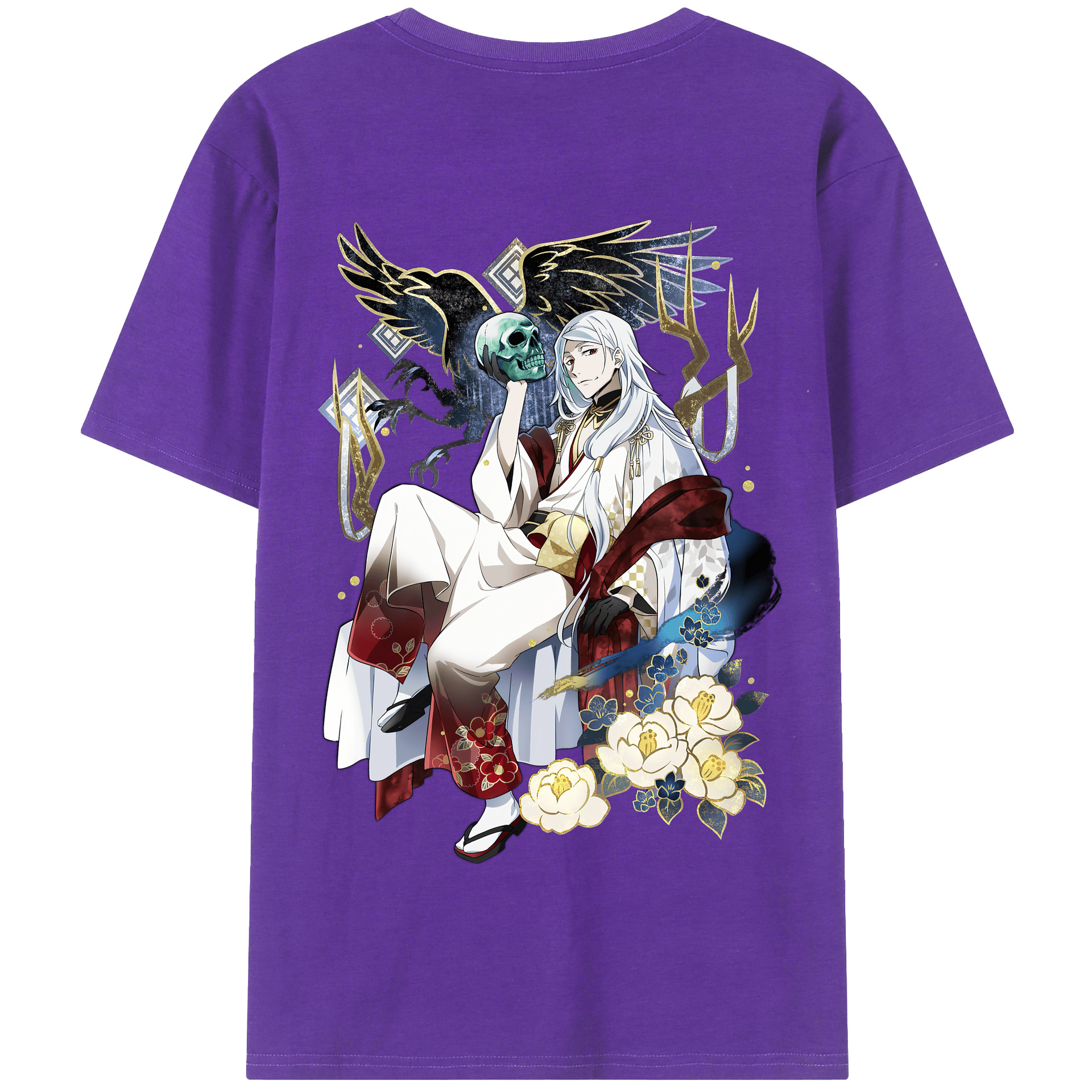 （画像用） 文豪ストレイドッグス Bungo Stray Dogs 綿100％半袖Tシャツ（背面プリント）