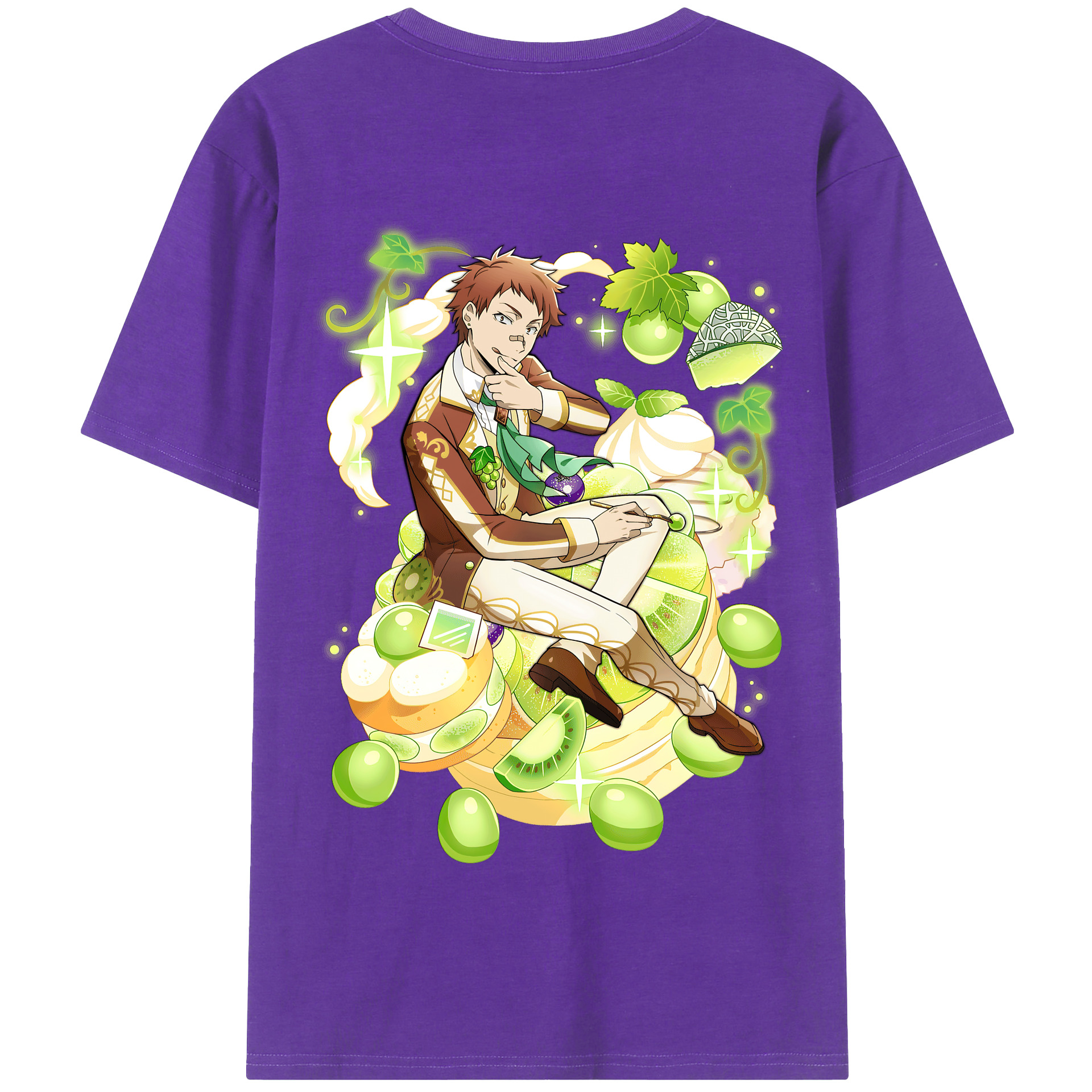 （画像用） 文豪ストレイドッグス Bungo Stray Dogs 綿100％半袖Tシャツ（背面プリント）