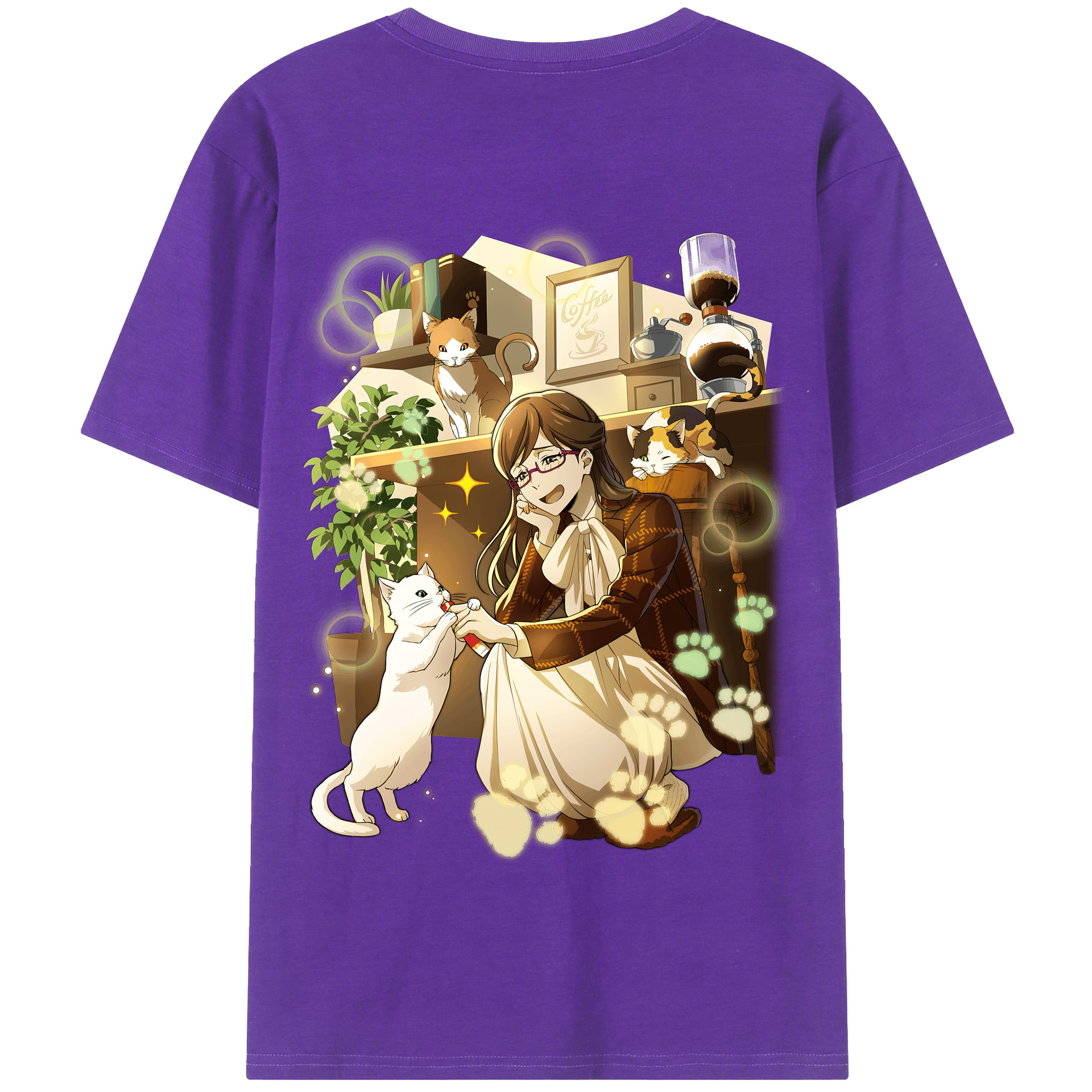 （画像用） 文豪ストレイドッグス Bungo Stray Dogs 綿100％半袖Tシャツ（背面プリント）