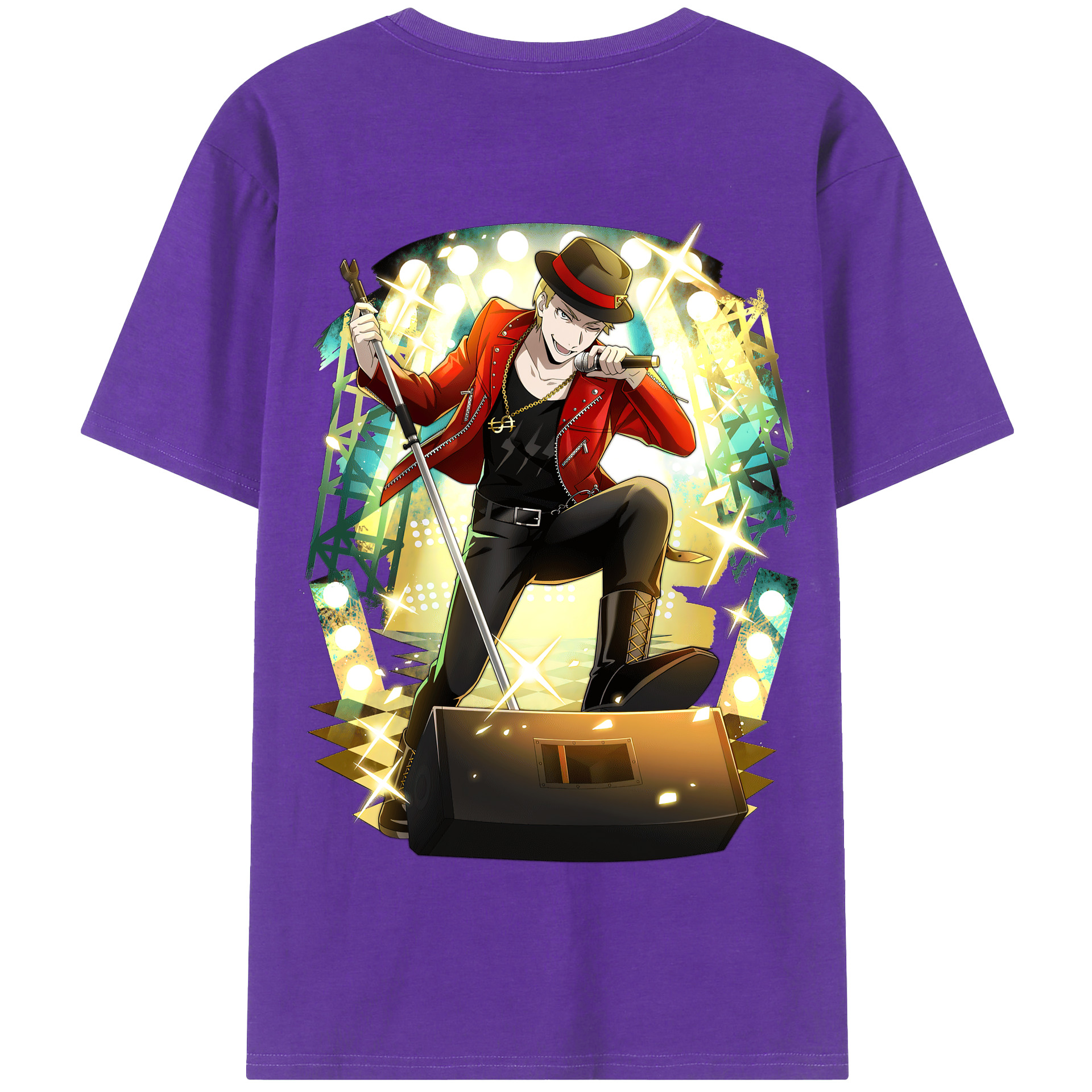 （画像用） 文豪ストレイドッグス Bungo Stray Dogs 綿100％半袖Tシャツ（背面プリント）