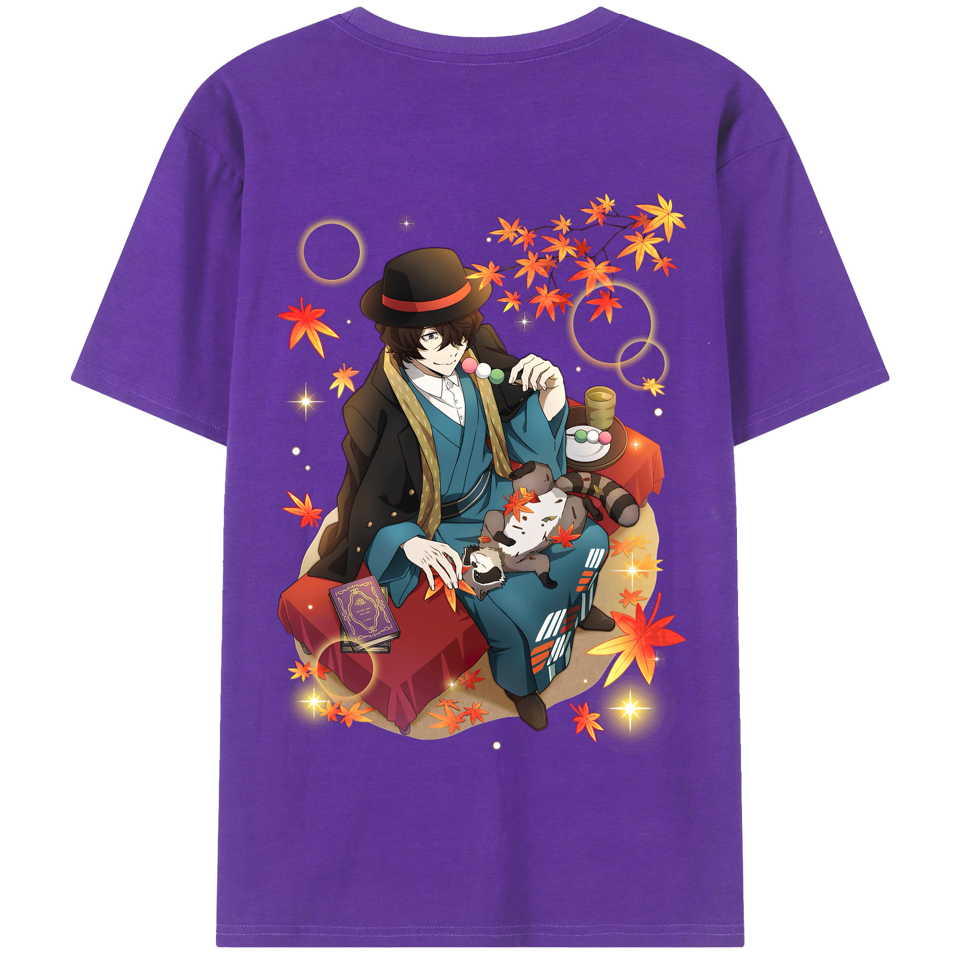（画像用） 文豪ストレイドッグス Bungo Stray Dogs 綿100％半袖Tシャツ（背面プリント）