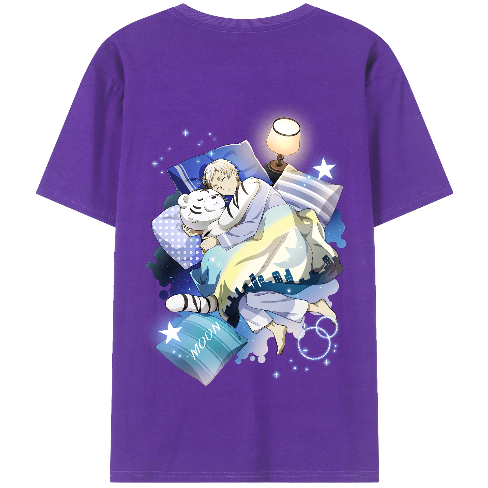 （画像用） 文豪ストレイドッグス Bungo Stray Dogs 綿100％半袖Tシャツ（背面プリント）