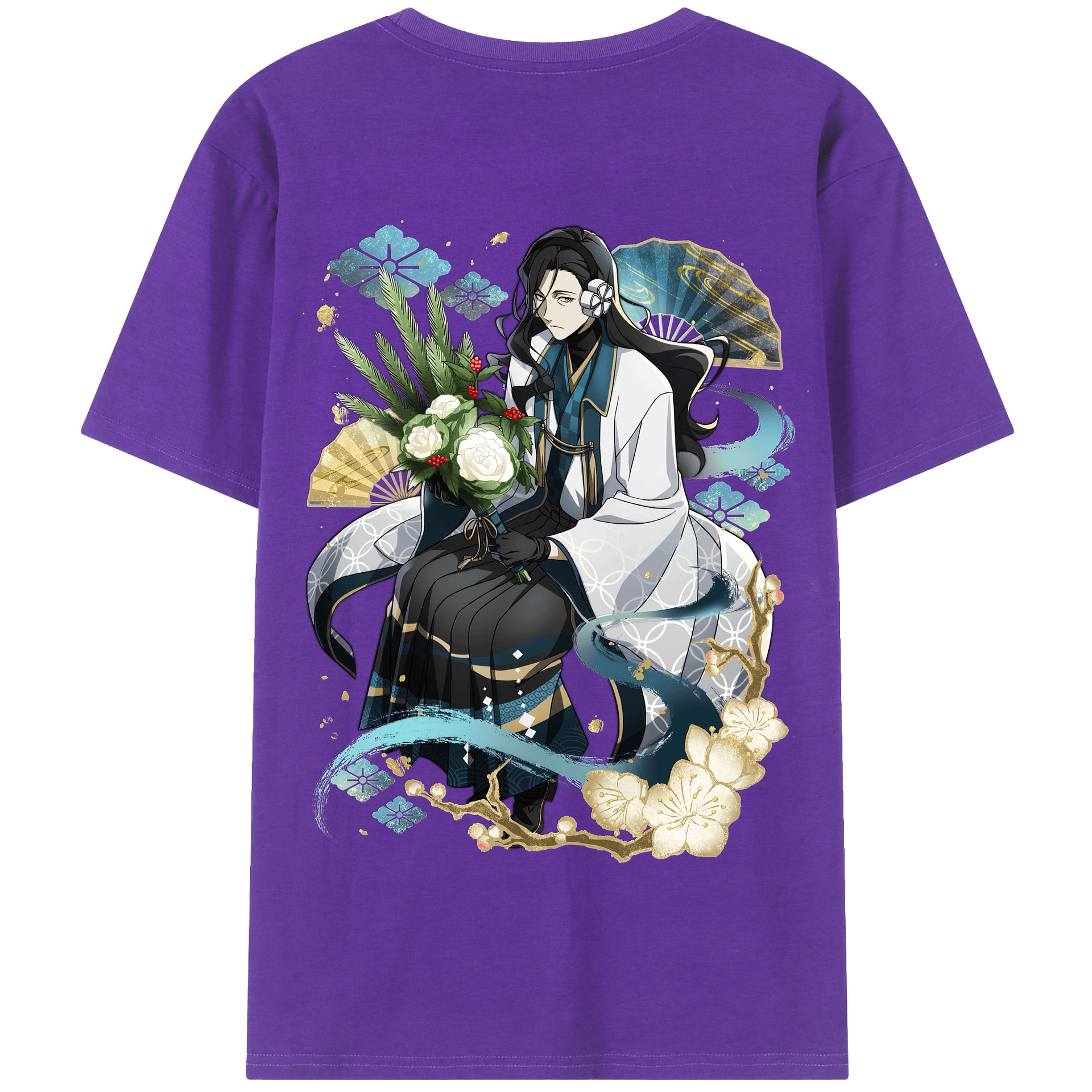 （画像用） 文豪ストレイドッグス Bungo Stray Dogs 綿100％半袖Tシャツ（背面プリント）