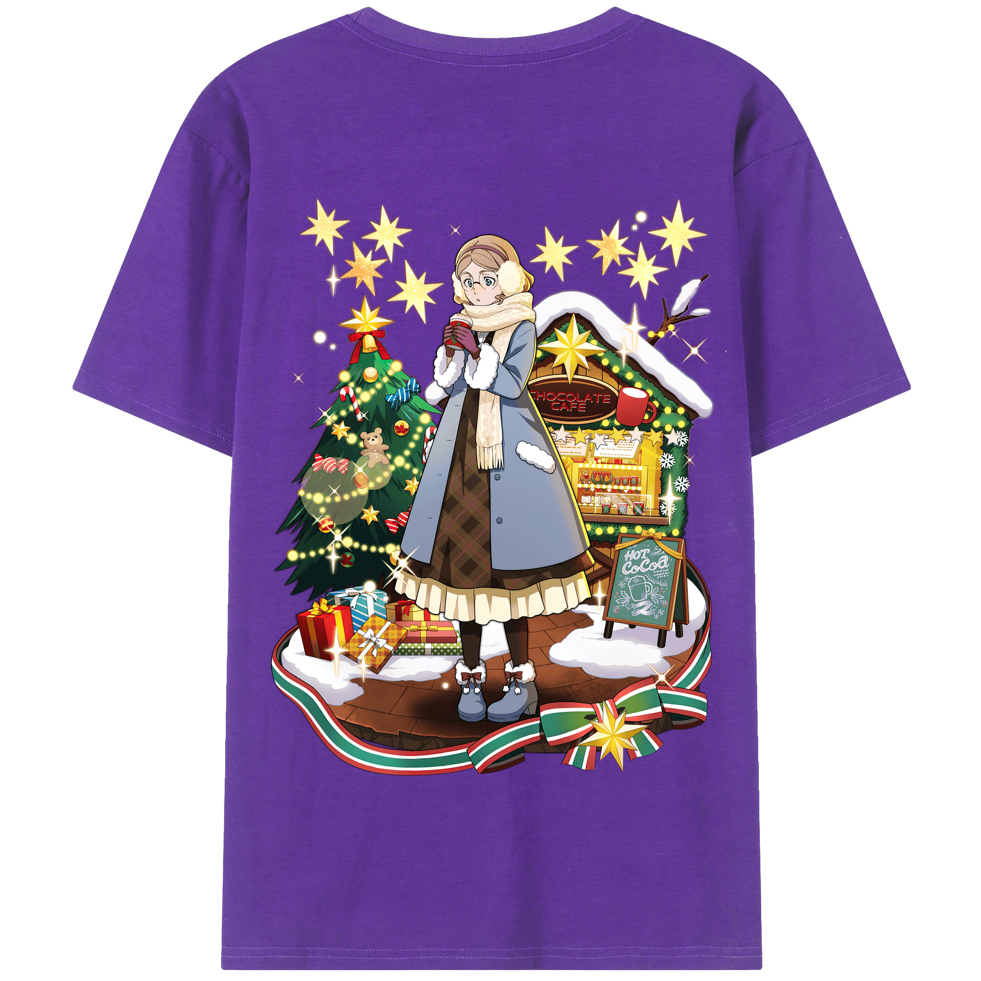 （画像用） 文豪ストレイドッグス Bungo Stray Dogs 綿100％半袖Tシャツ（背面プリント）