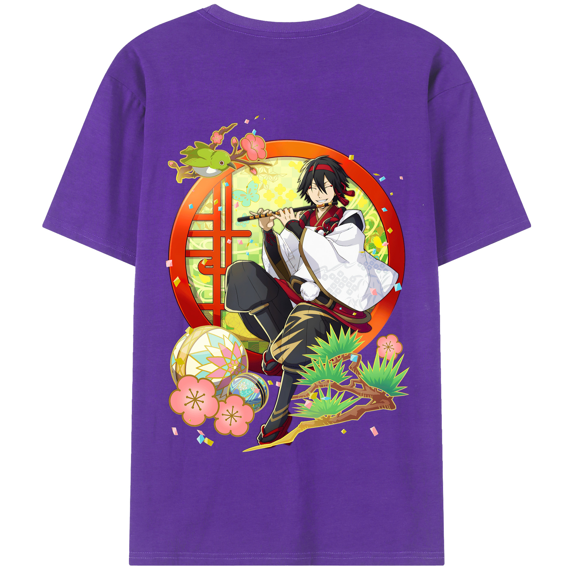 （画像用） 文豪ストレイドッグス Bungo Stray Dogs 綿100％半袖Tシャツ（背面プリント）