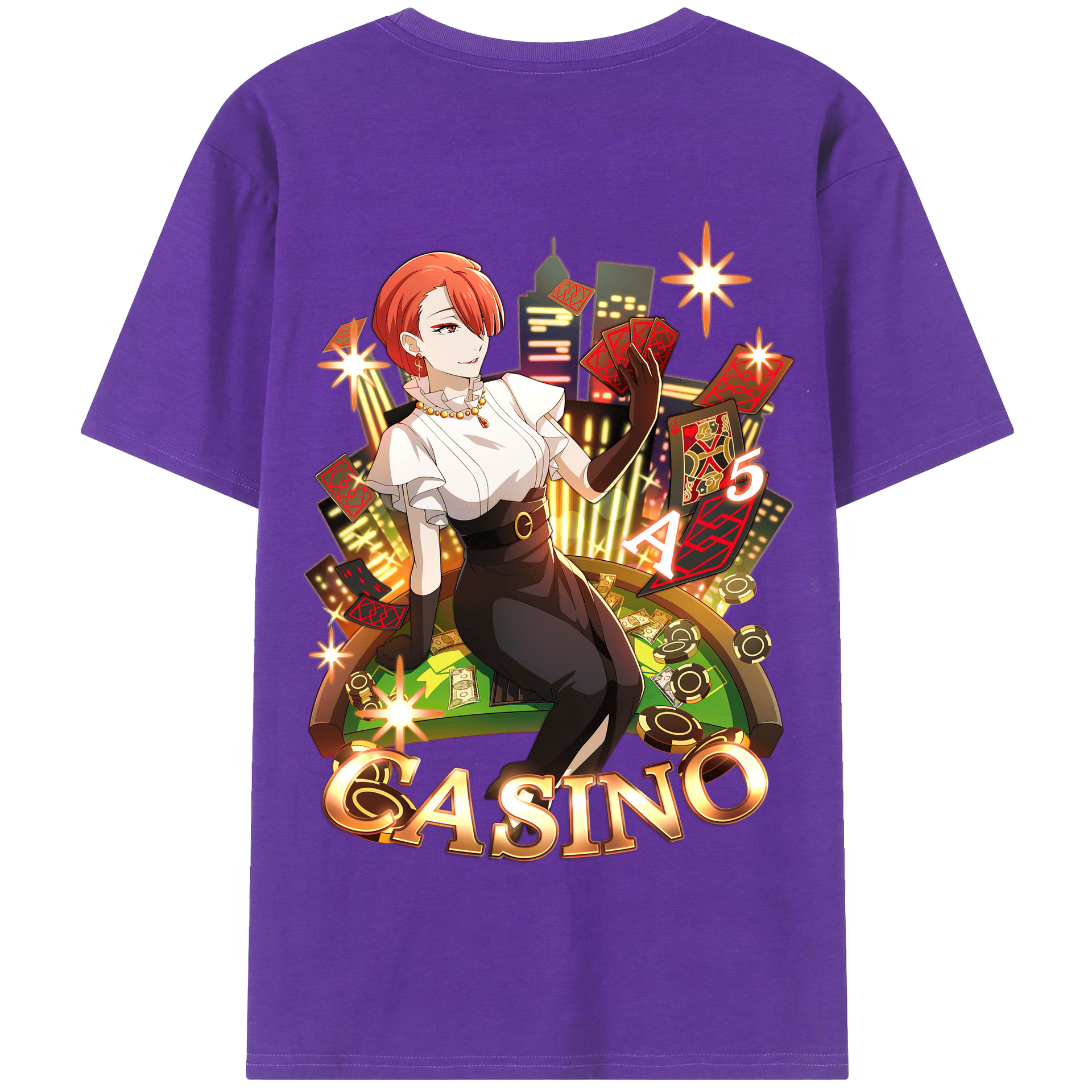（画像用） 文豪ストレイドッグス Bungo Stray Dogs 綿100％半袖Tシャツ（背面プリント）