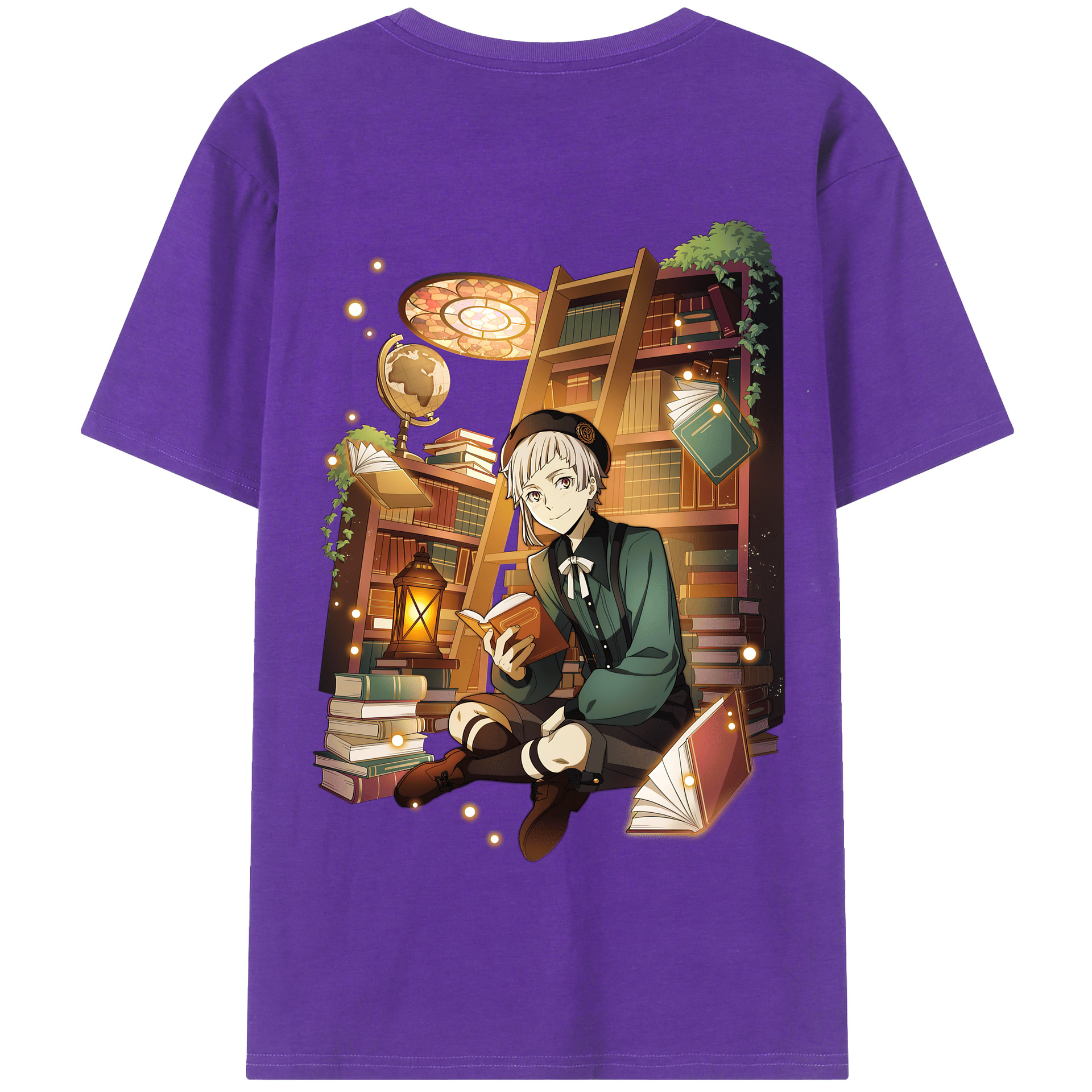 （画像用） 文豪ストレイドッグス Bungo Stray Dogs 綿100％半袖Tシャツ（背面プリント）