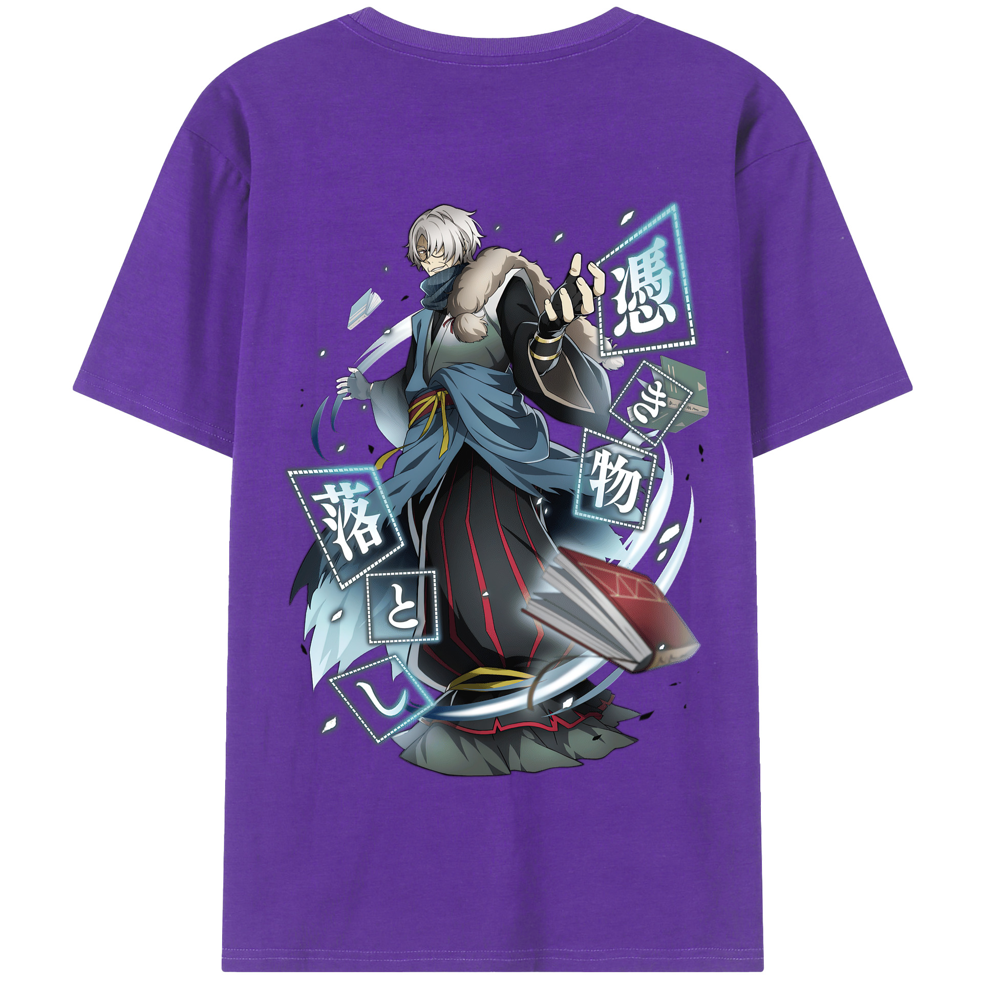 （画像用） 文豪ストレイドッグス Bungo Stray Dogs 綿100％半袖Tシャツ（背面プリント）