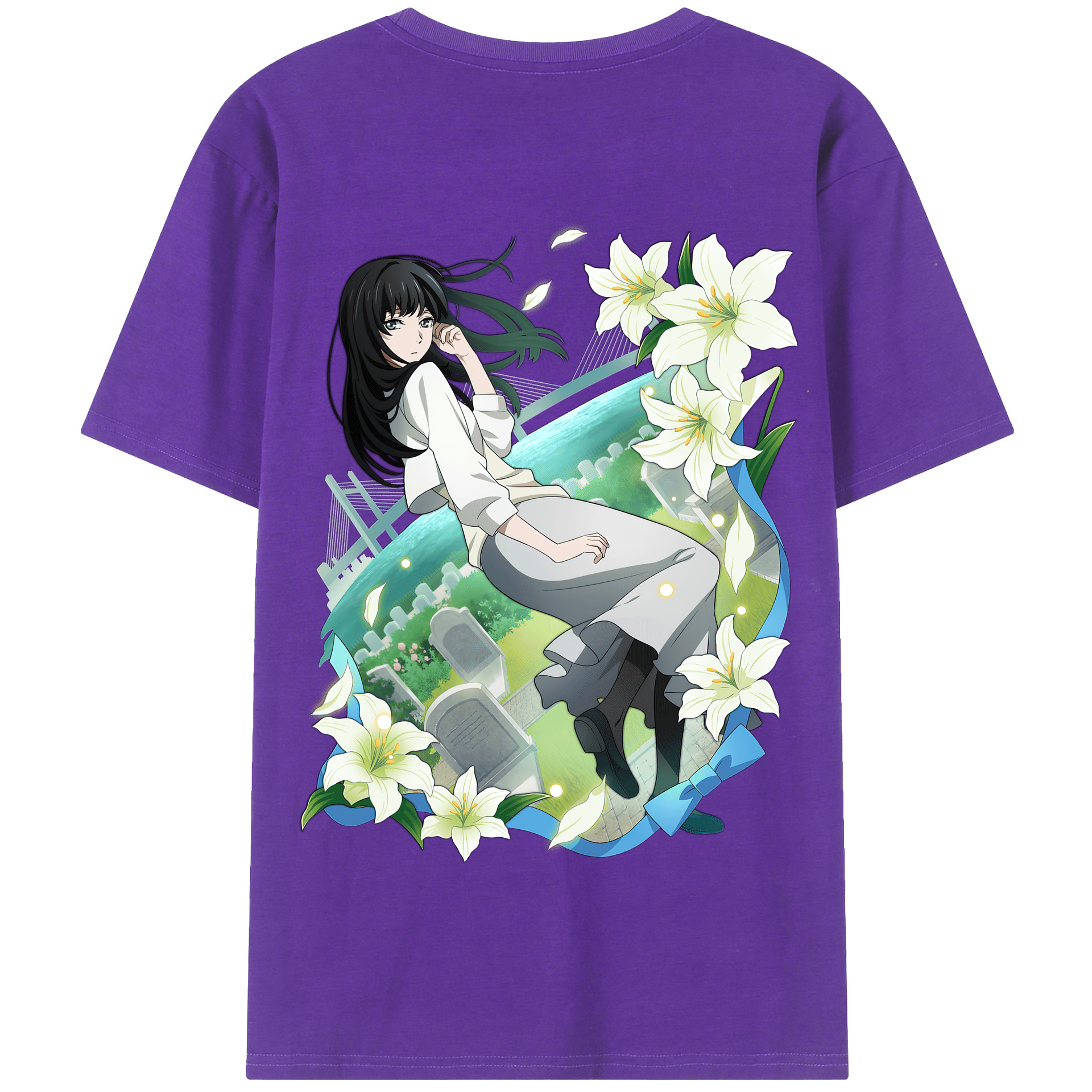 （画像用） 文豪ストレイドッグス Bungo Stray Dogs 綿100％半袖Tシャツ（背面プリント）