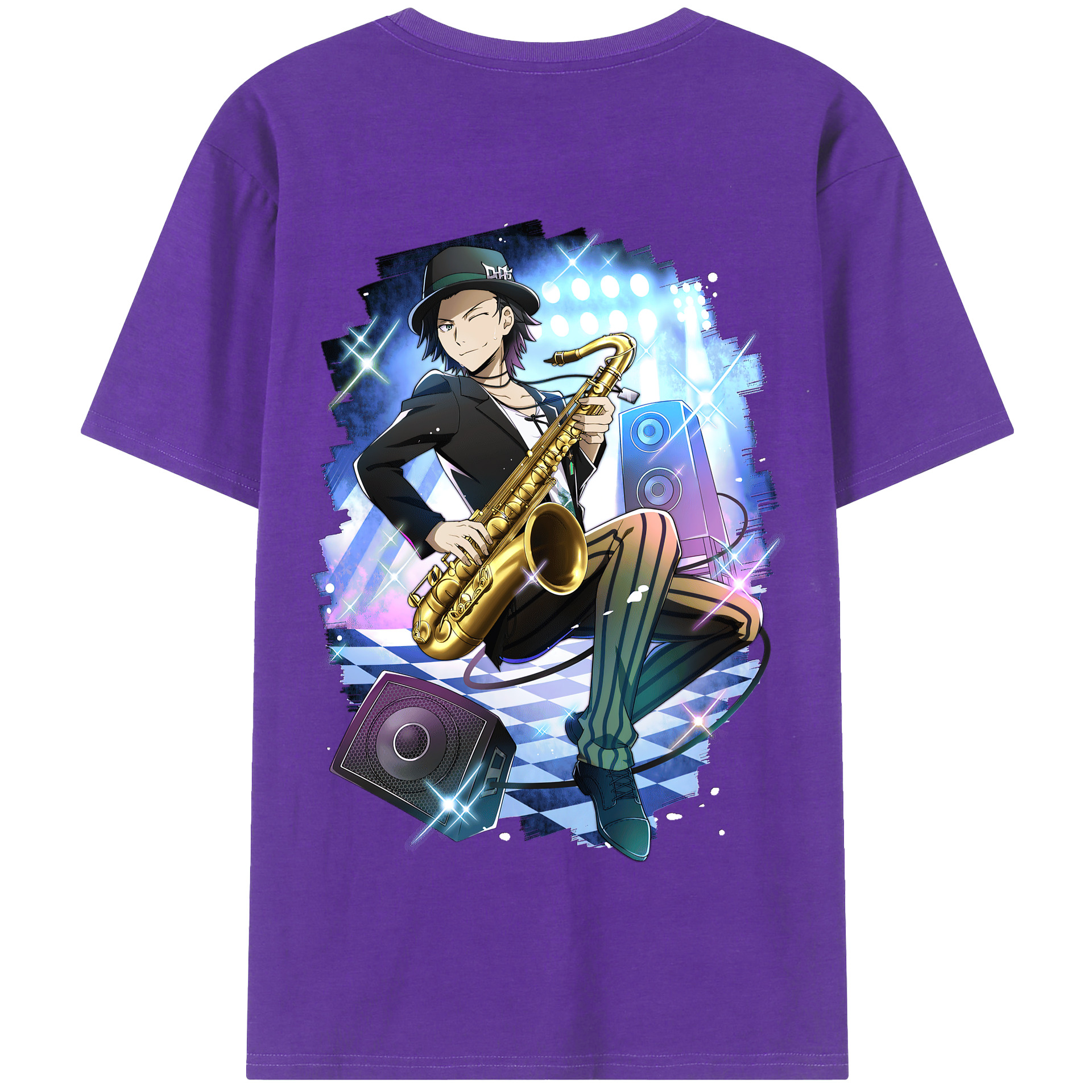 （画像用） 文豪ストレイドッグス Bungo Stray Dogs 綿100％半袖Tシャツ（背面プリント）