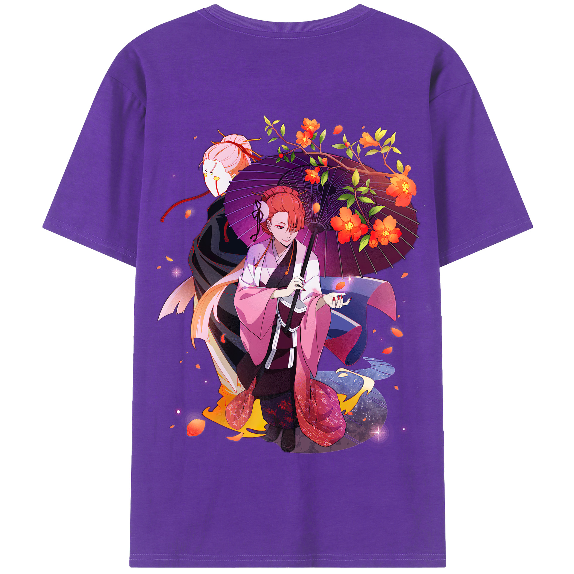 （画像用） 文豪ストレイドッグス Bungo Stray Dogs 綿100％半袖Tシャツ（背面プリント）