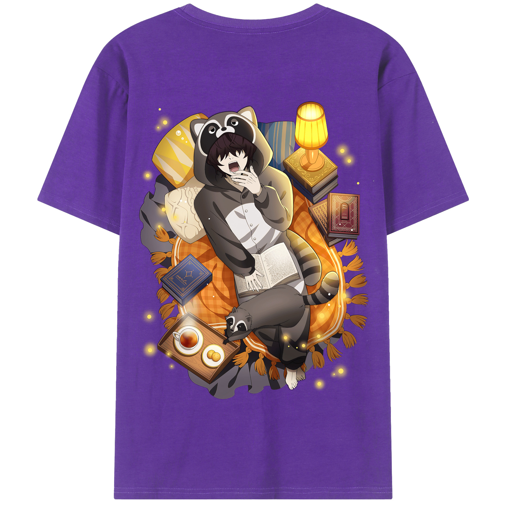 （画像用） 文豪ストレイドッグス Bungo Stray Dogs 綿100％半袖Tシャツ（背面プリント）