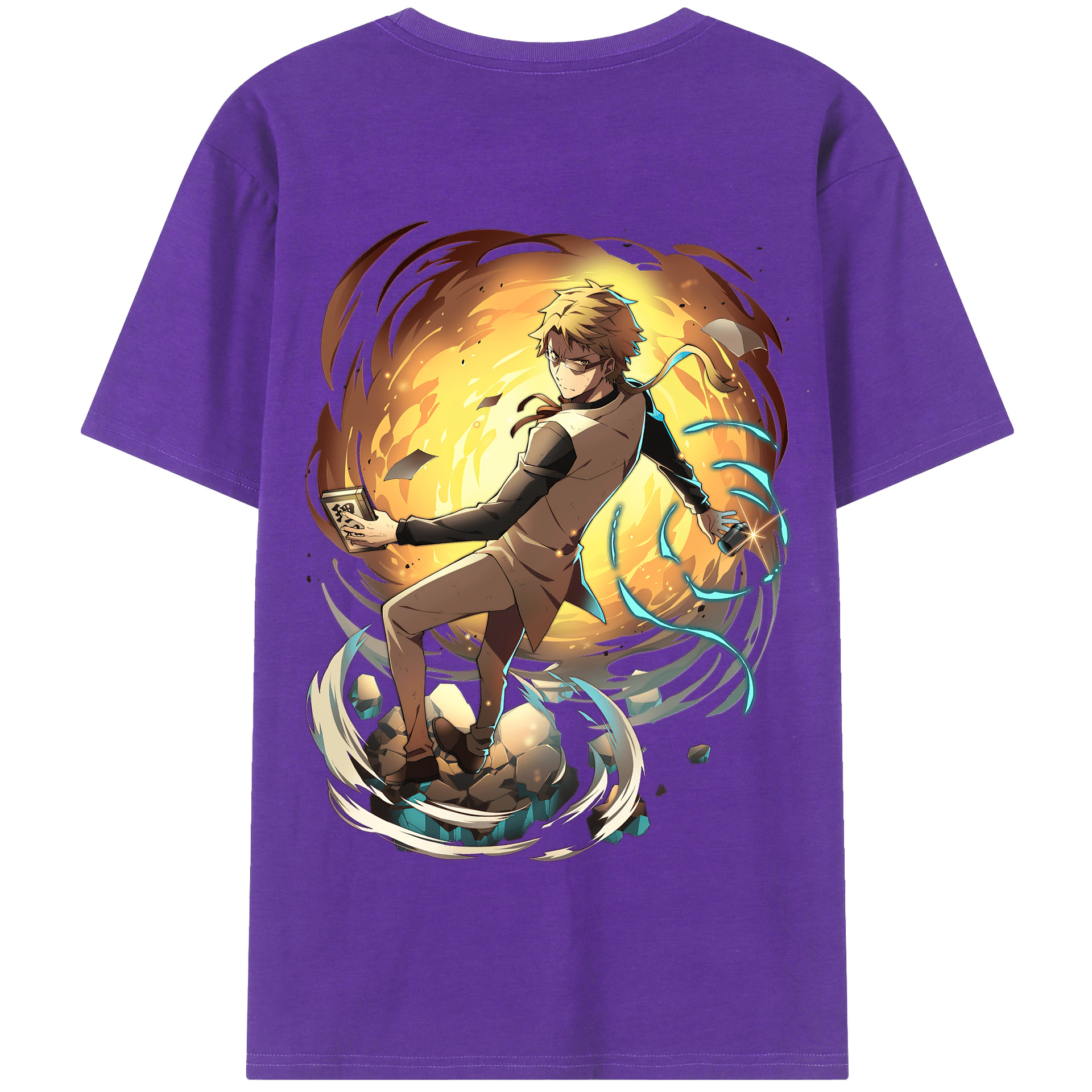 （画像用） 文豪ストレイドッグス Bungo Stray Dogs 綿100％半袖Tシャツ（背面プリント）