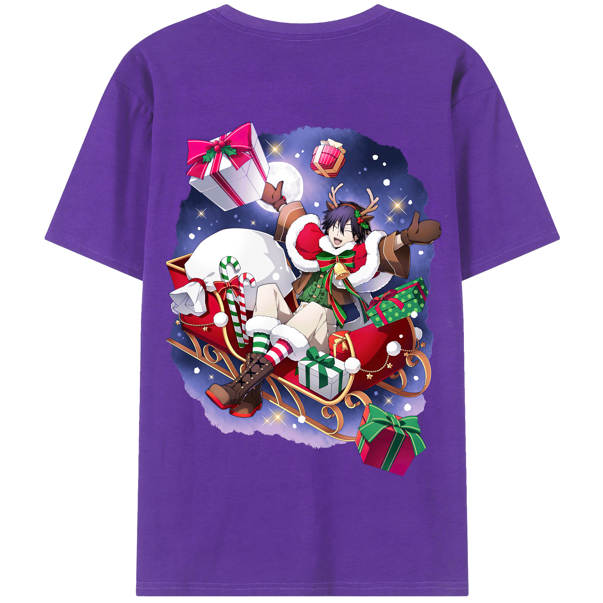 （画像用） 文豪ストレイドッグス Bungo Stray Dogs 綿100％半袖Tシャツ（背面プリント）