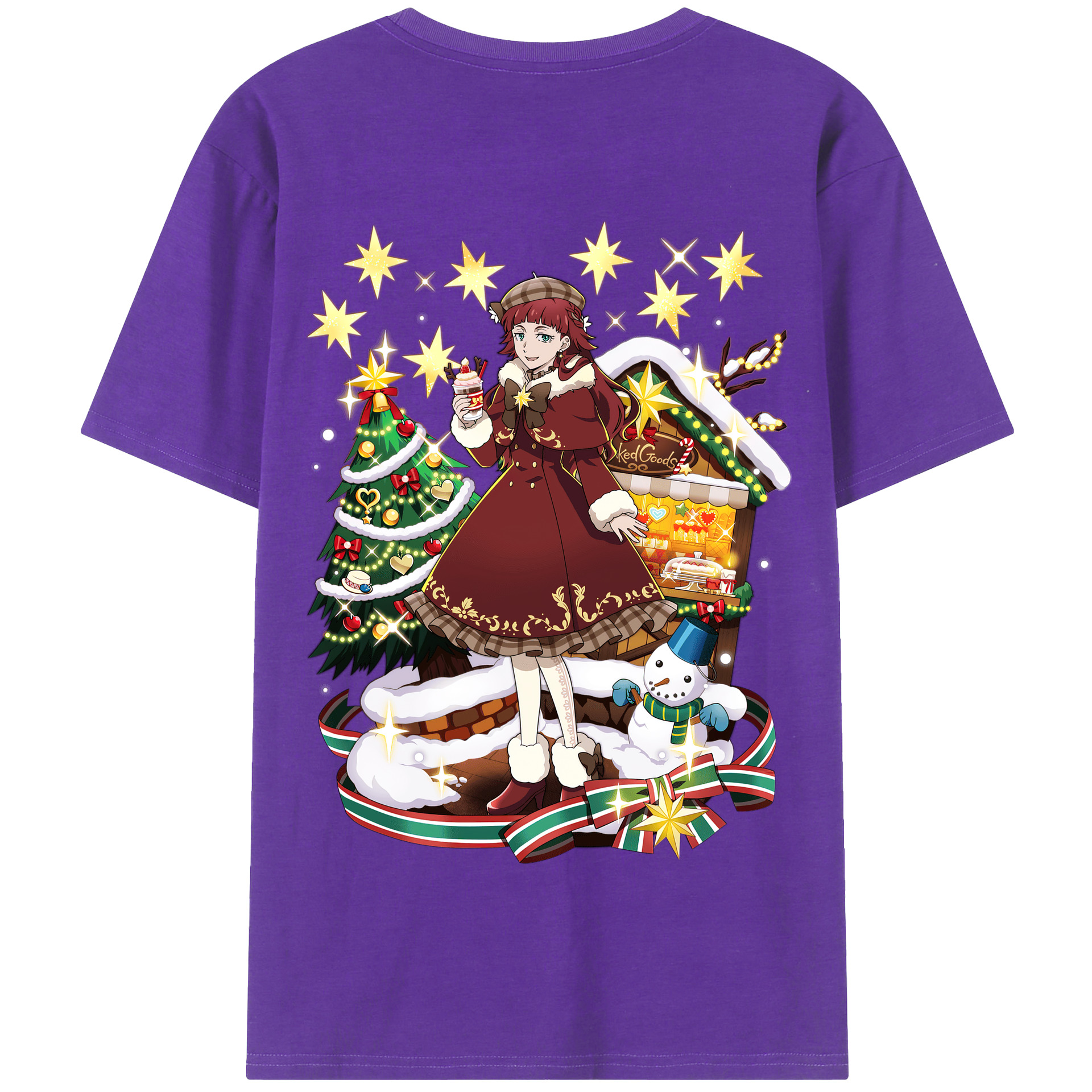 （画像用） 文豪ストレイドッグス Bungo Stray Dogs 綿100％半袖Tシャツ（背面プリント）