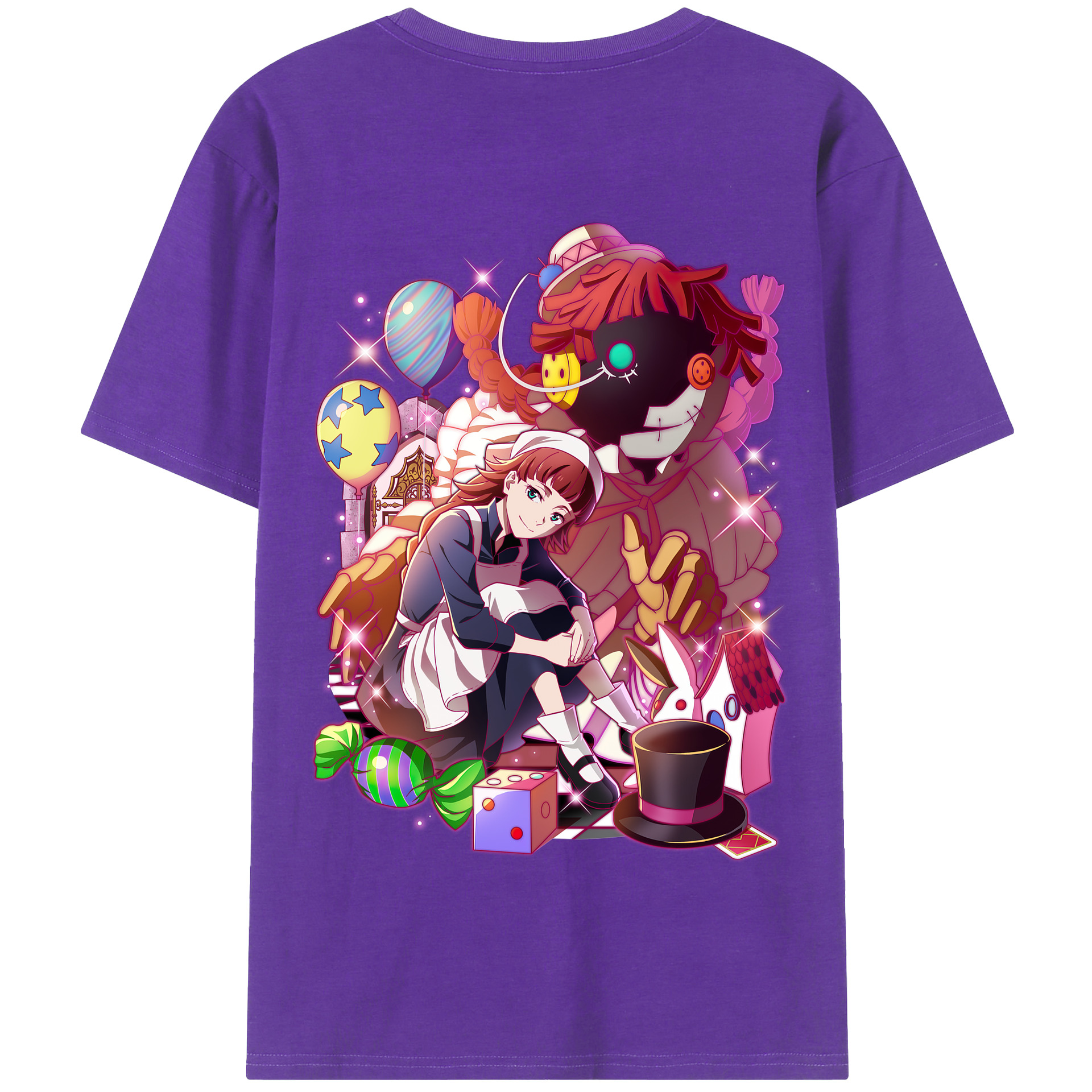 （画像用） 文豪ストレイドッグス Bungo Stray Dogs 綿100％半袖Tシャツ（背面プリント）