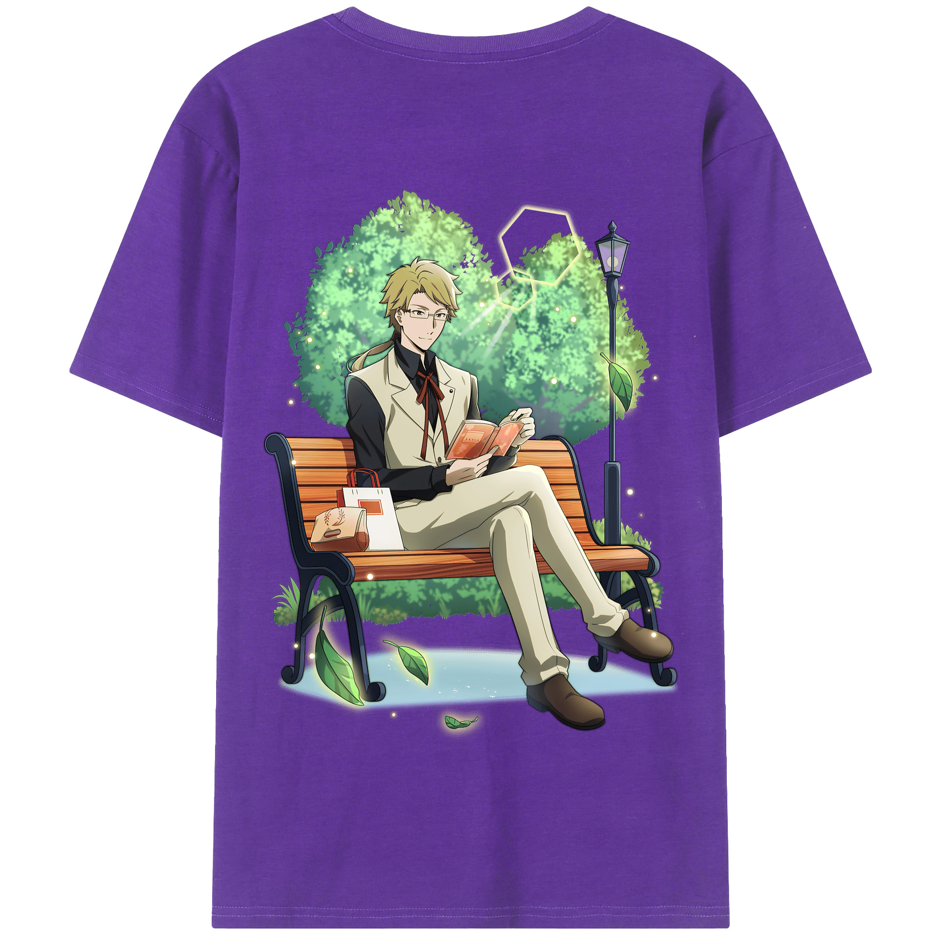 （画像用） 文豪ストレイドッグス Bungo Stray Dogs 綿100％半袖Tシャツ（背面プリント）