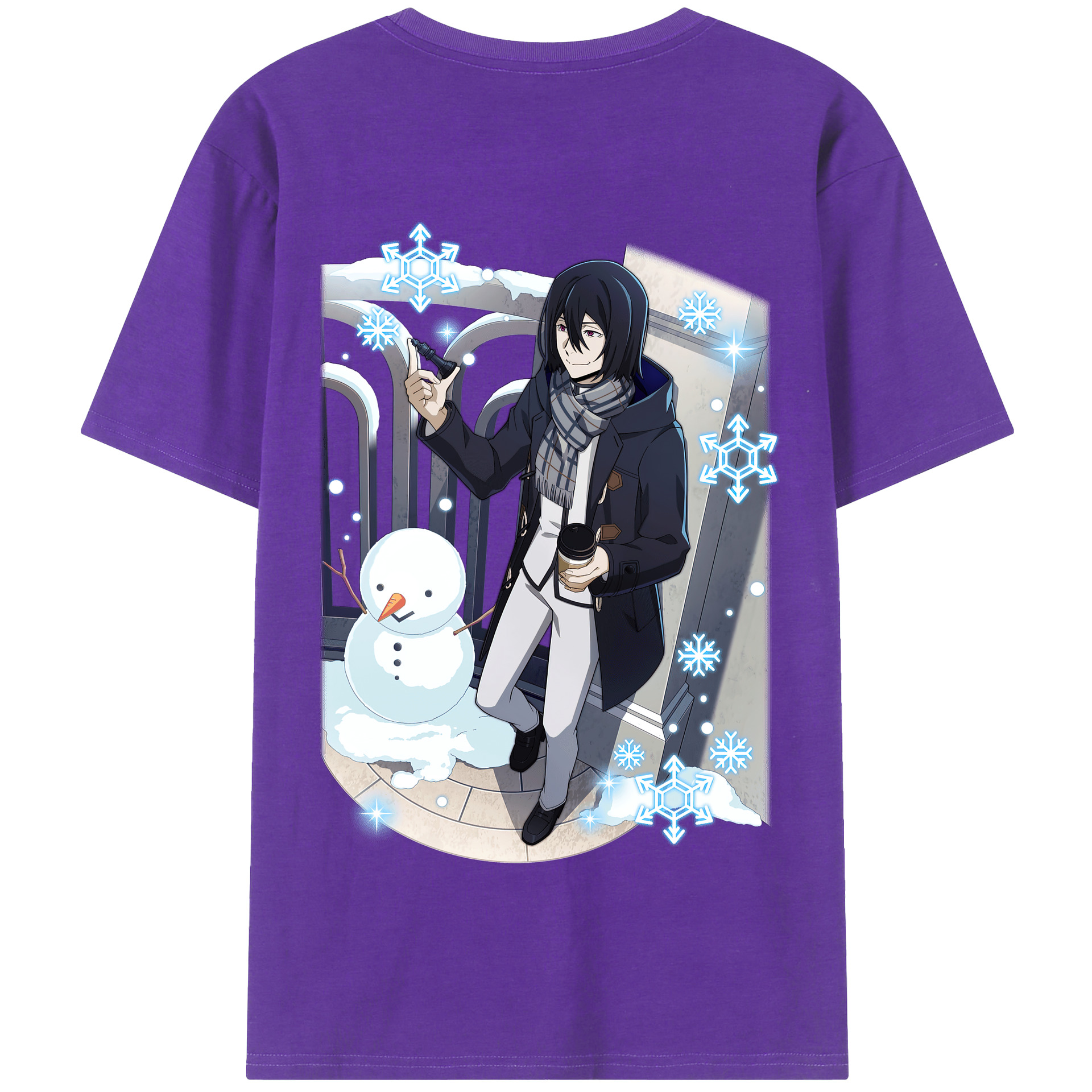 （画像用） 文豪ストレイドッグス Bungo Stray Dogs 綿100％半袖Tシャツ（背面プリント）